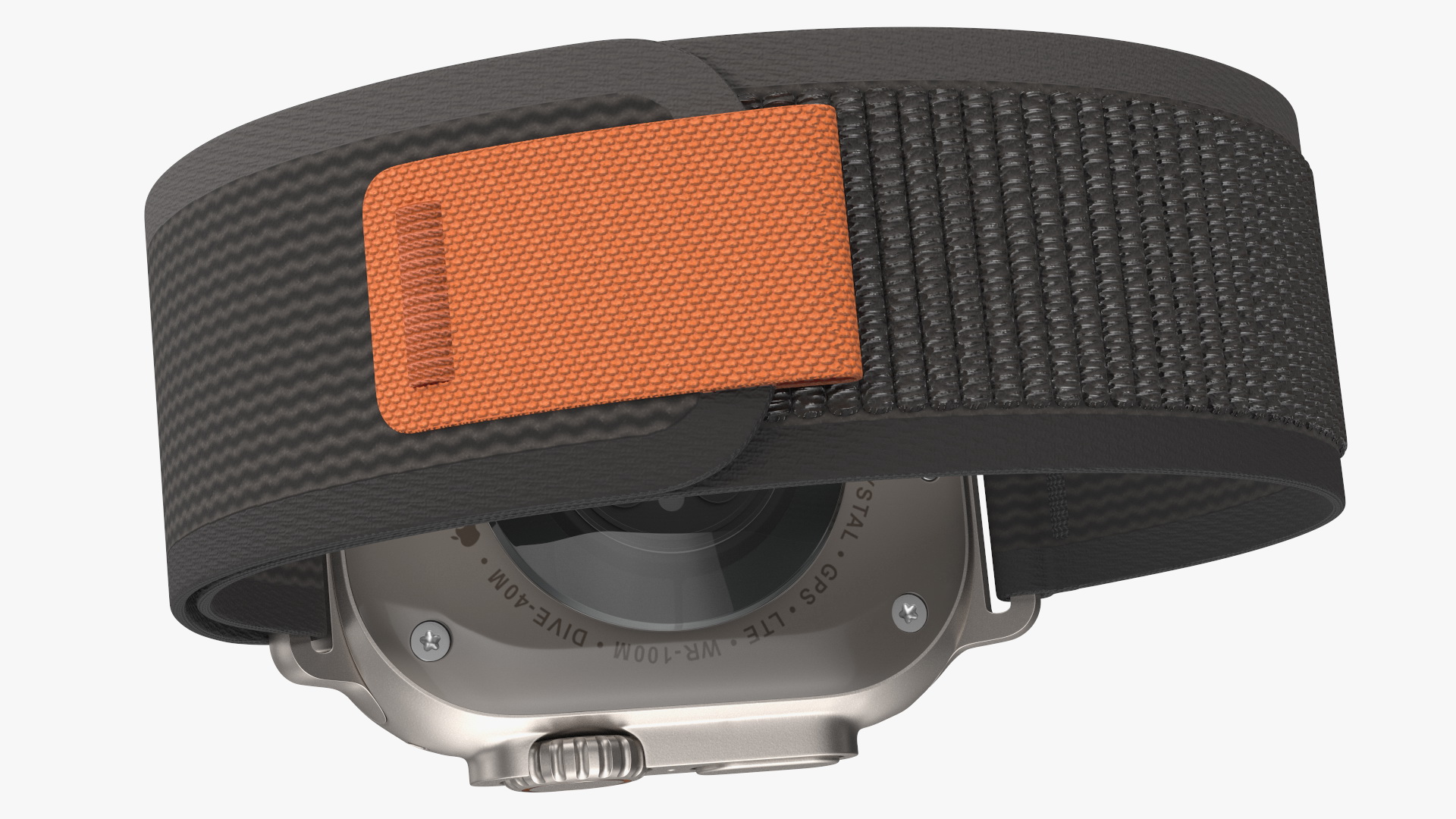 Apple Watch Ultra Trail Loop Black-Gray 3D model