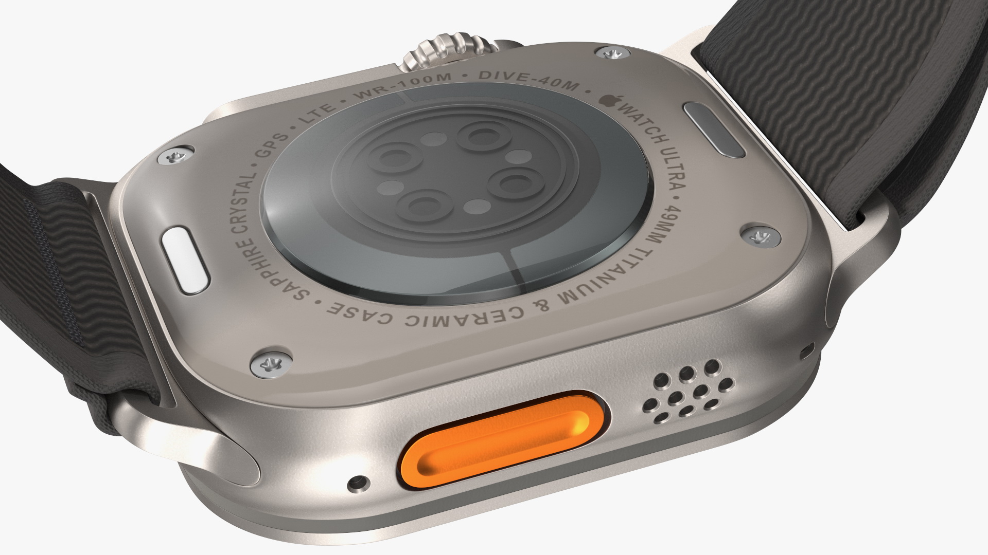 Apple Watch Ultra Trail Loop Black-Gray 3D model