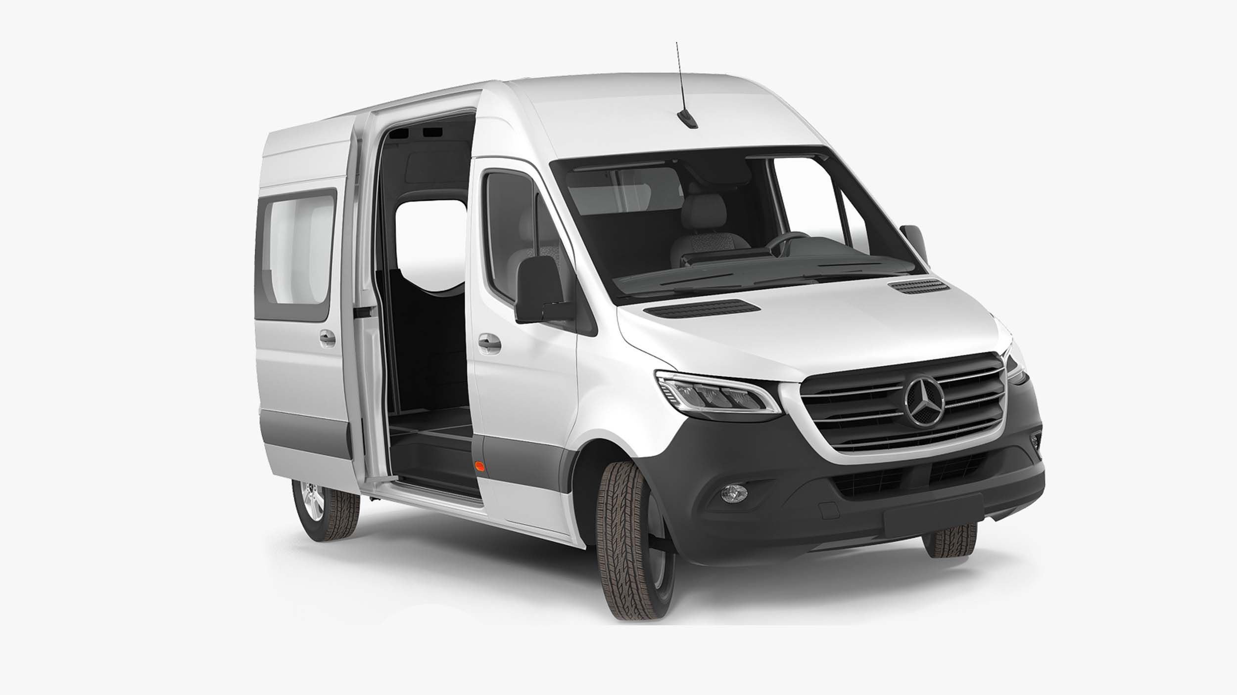 2019 Mercedes Sprinter Van Rigged for Maya 3D