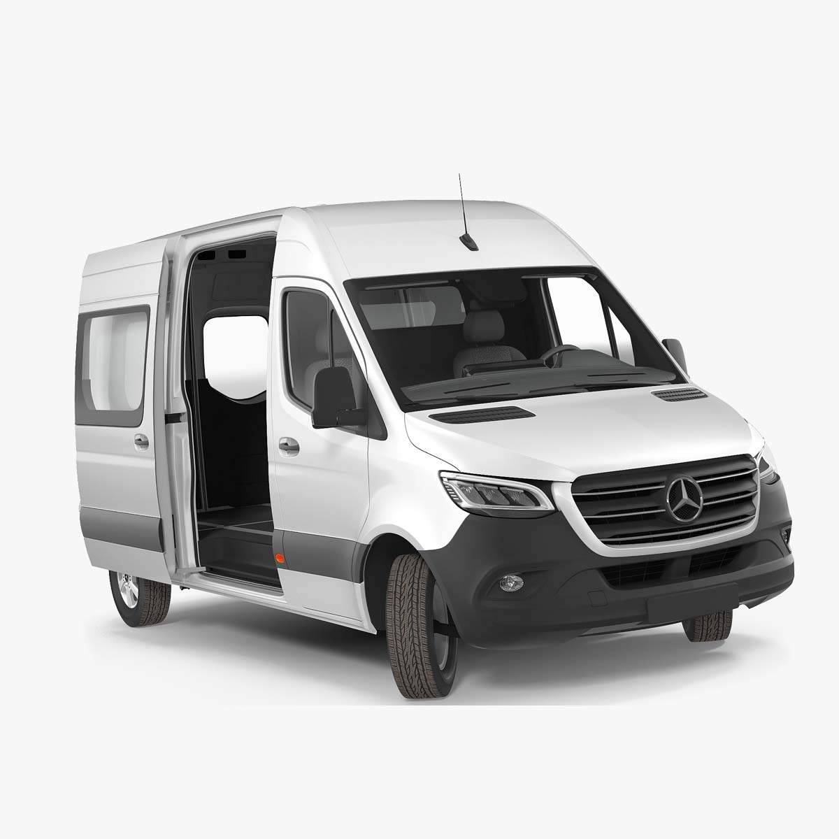 2019 Mercedes Sprinter Van Rigged for Maya 3D