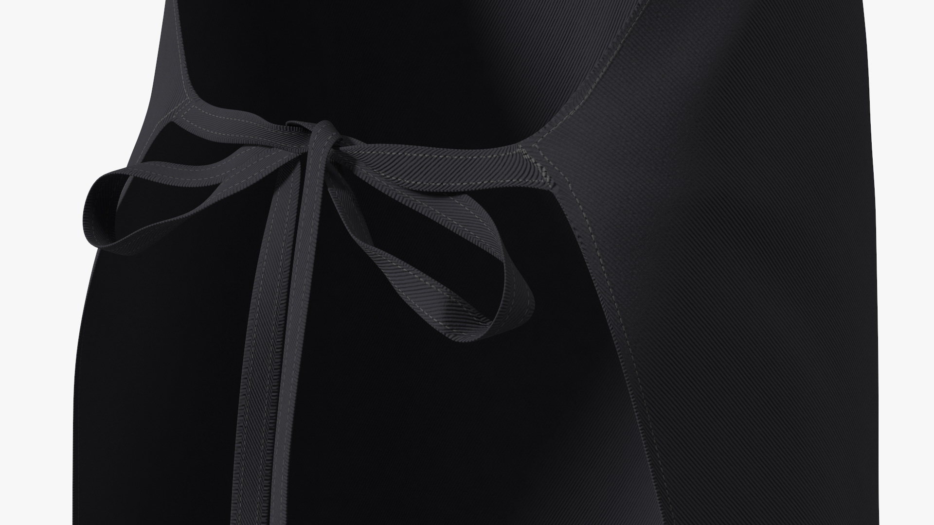 3D Men Cooking Apron Black model