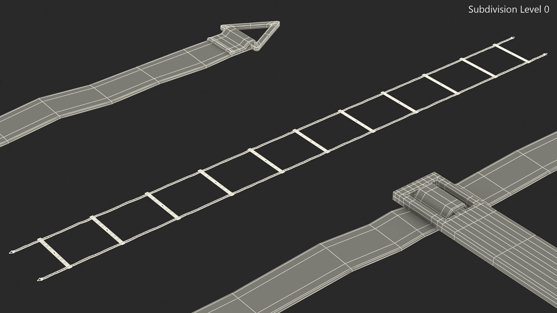 3D Agility Ladder Red model