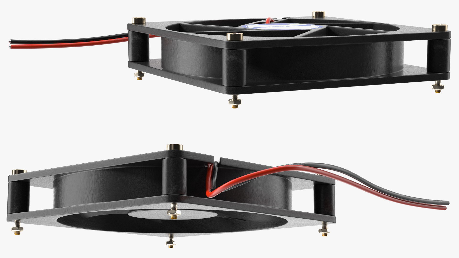3D model DC 12V 90mm Case Fan