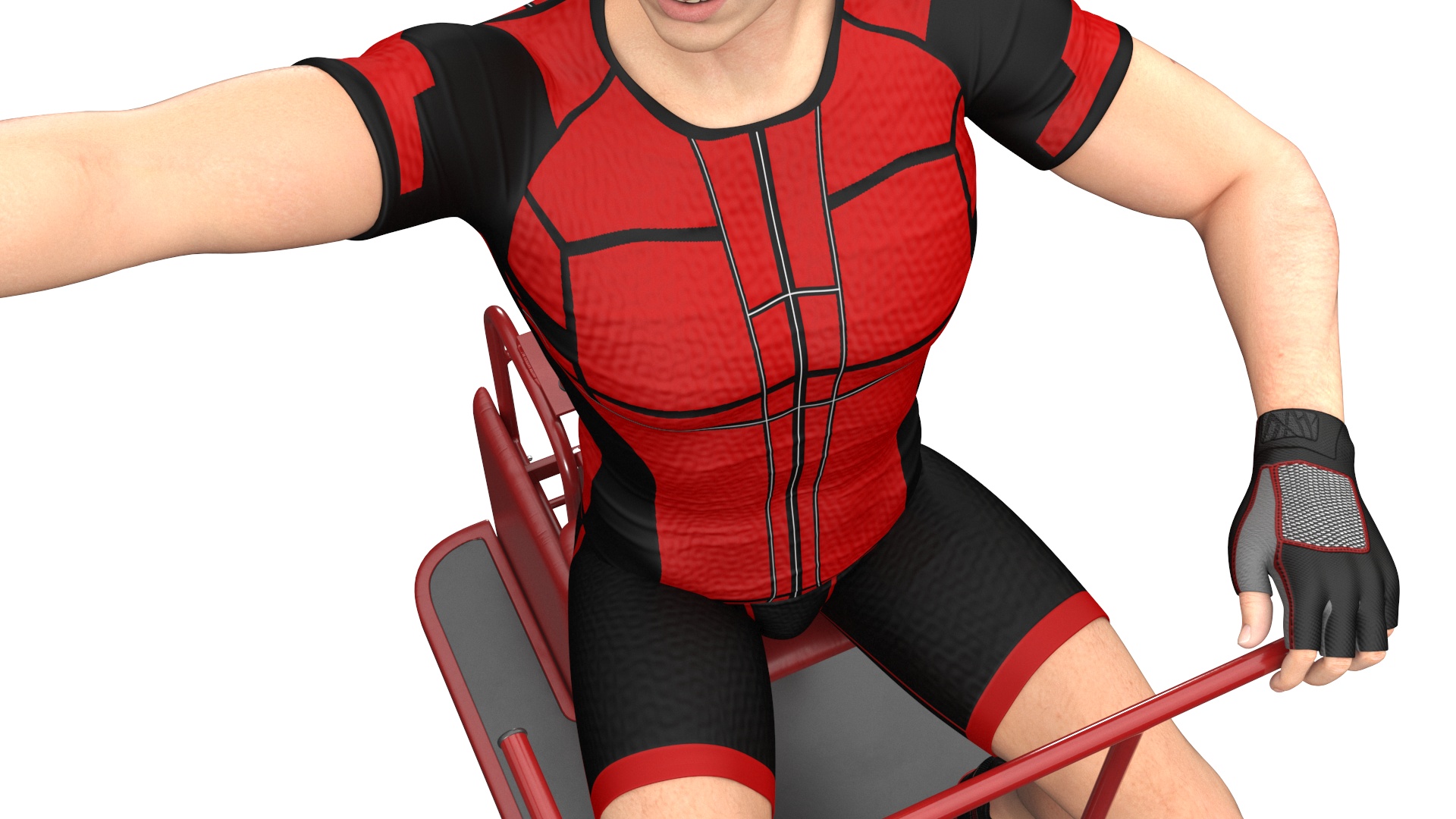Volleyball Referee on the SENOH Umpire Tower 3D model