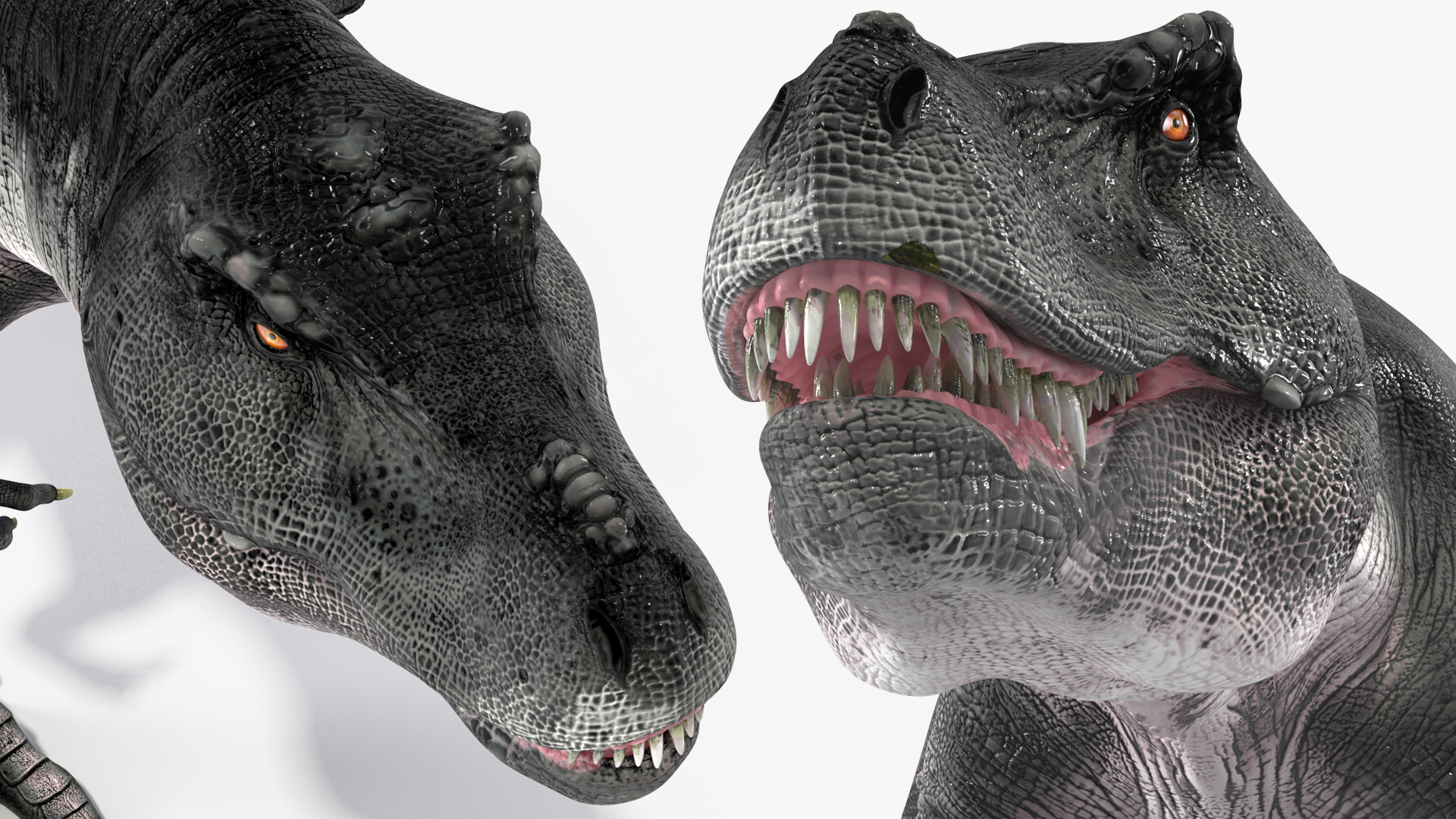 3D T Rex Running Animated Rigged for Maya model