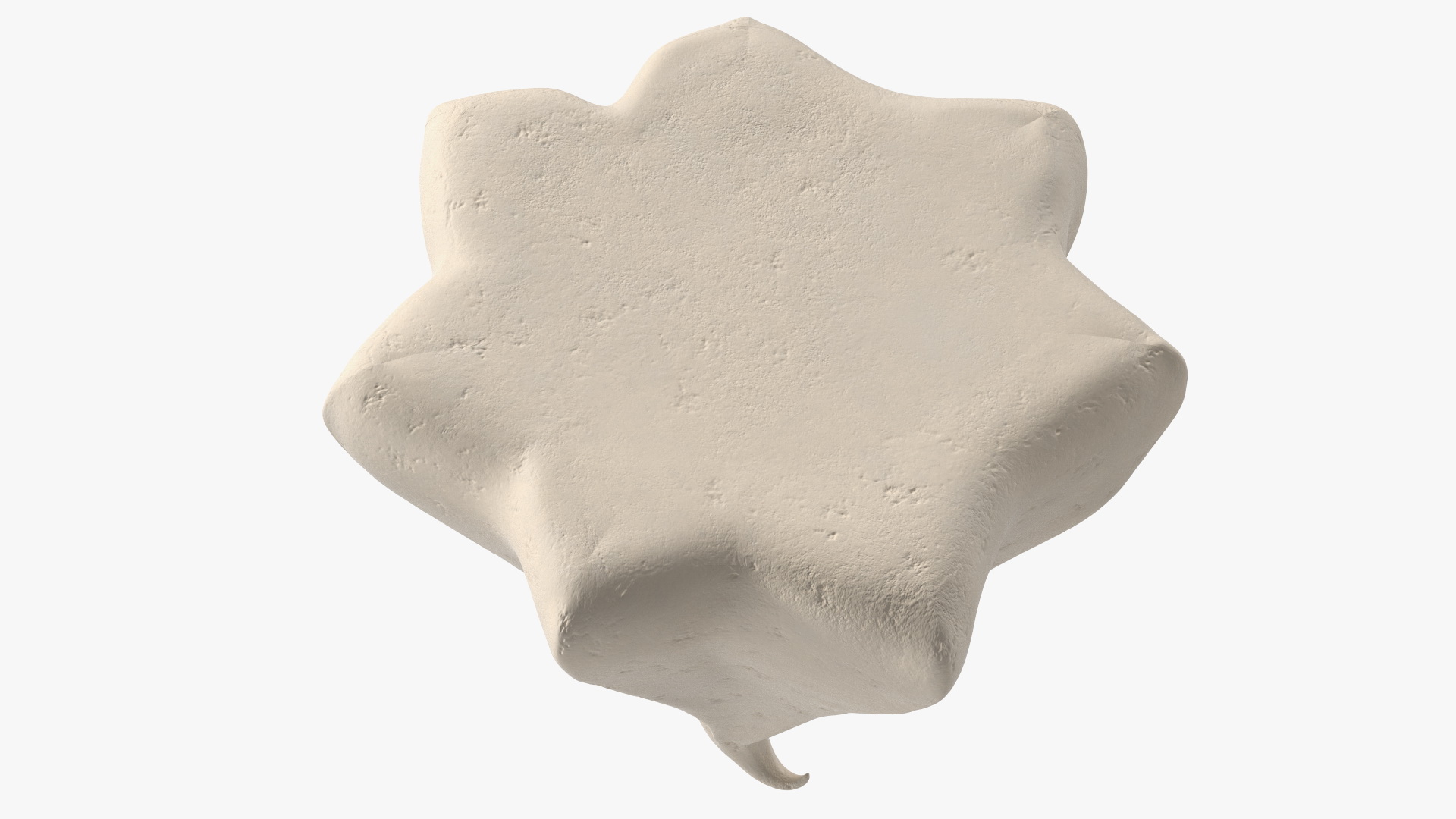 Meringue Small Cone Caramel 3D