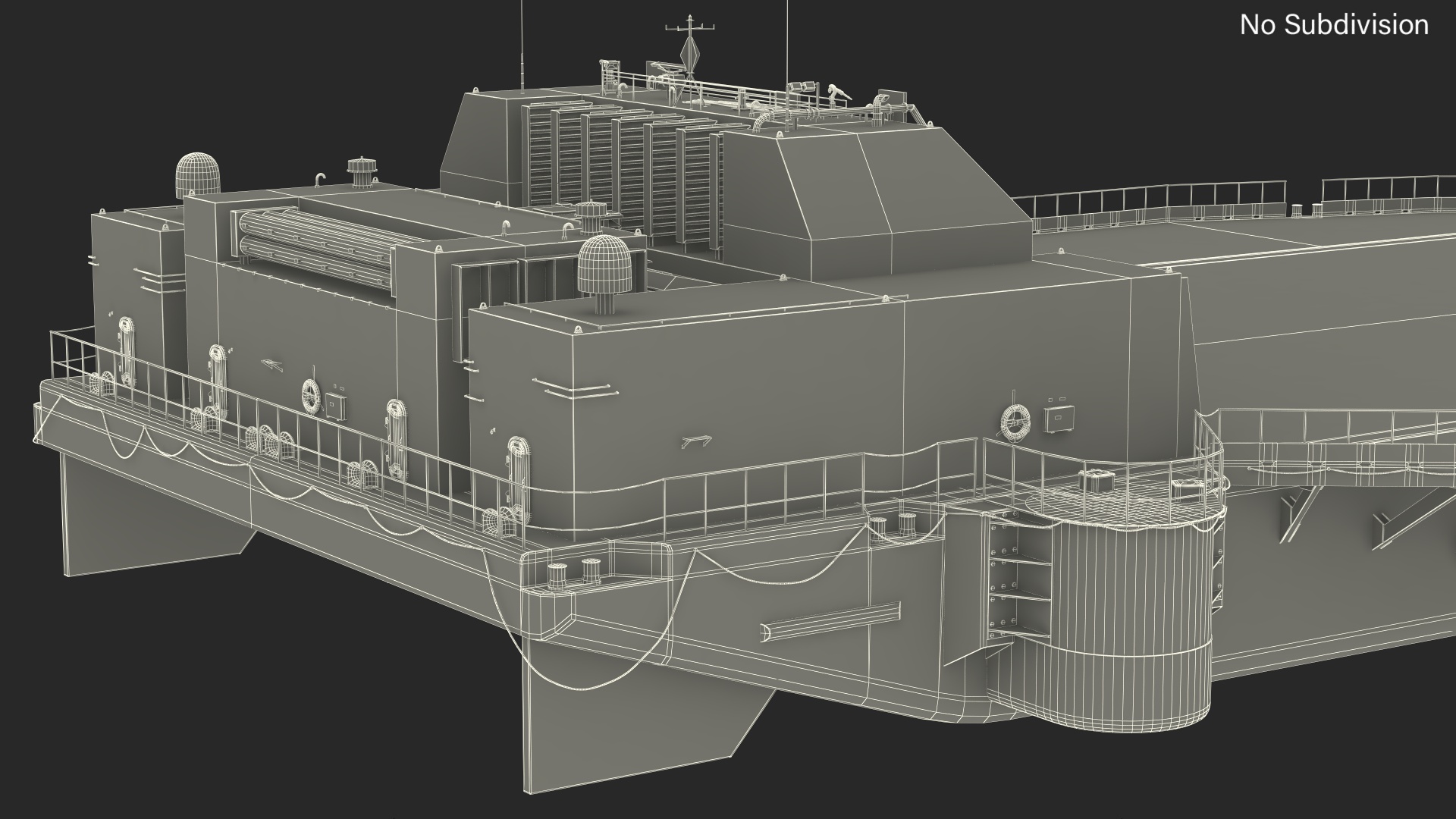 3D SpaceX Autonomous Rocket Recovery Barge Marmac