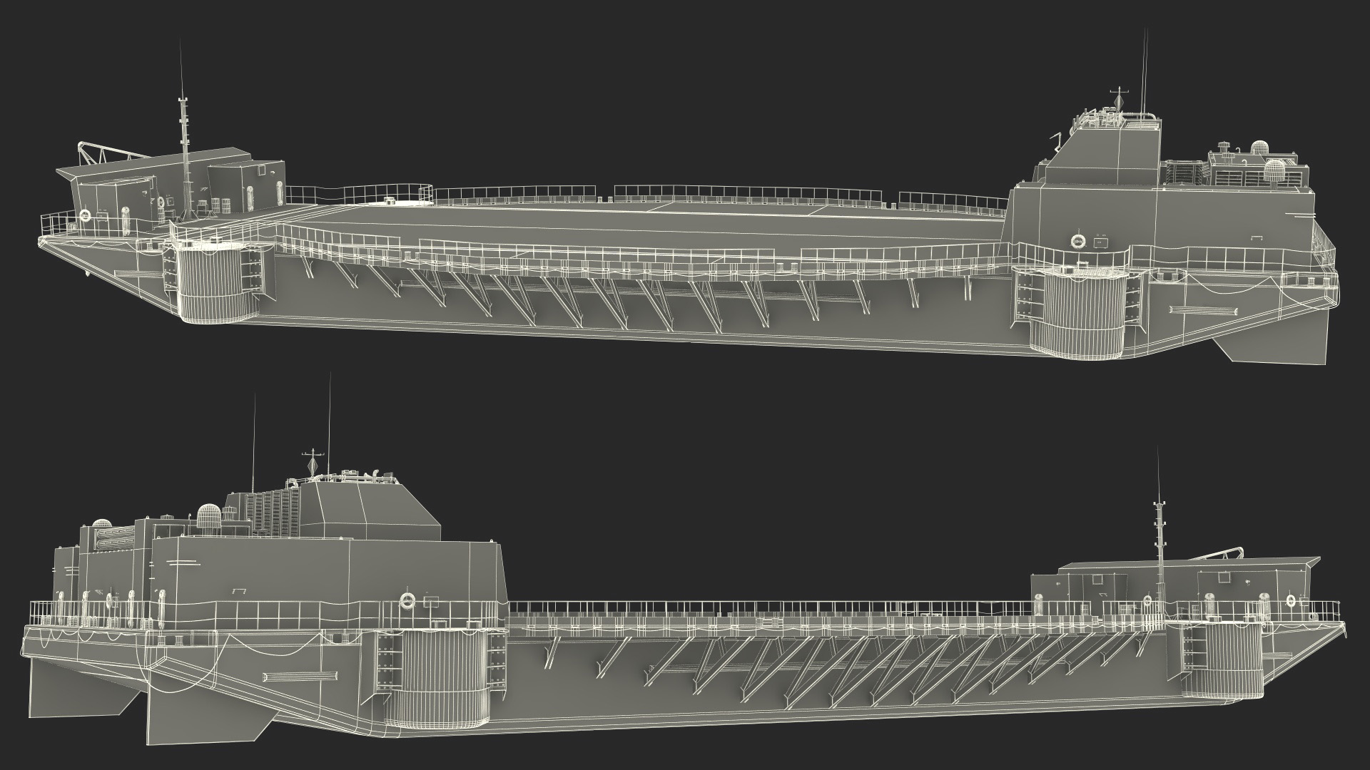 3D SpaceX Autonomous Rocket Recovery Barge Marmac