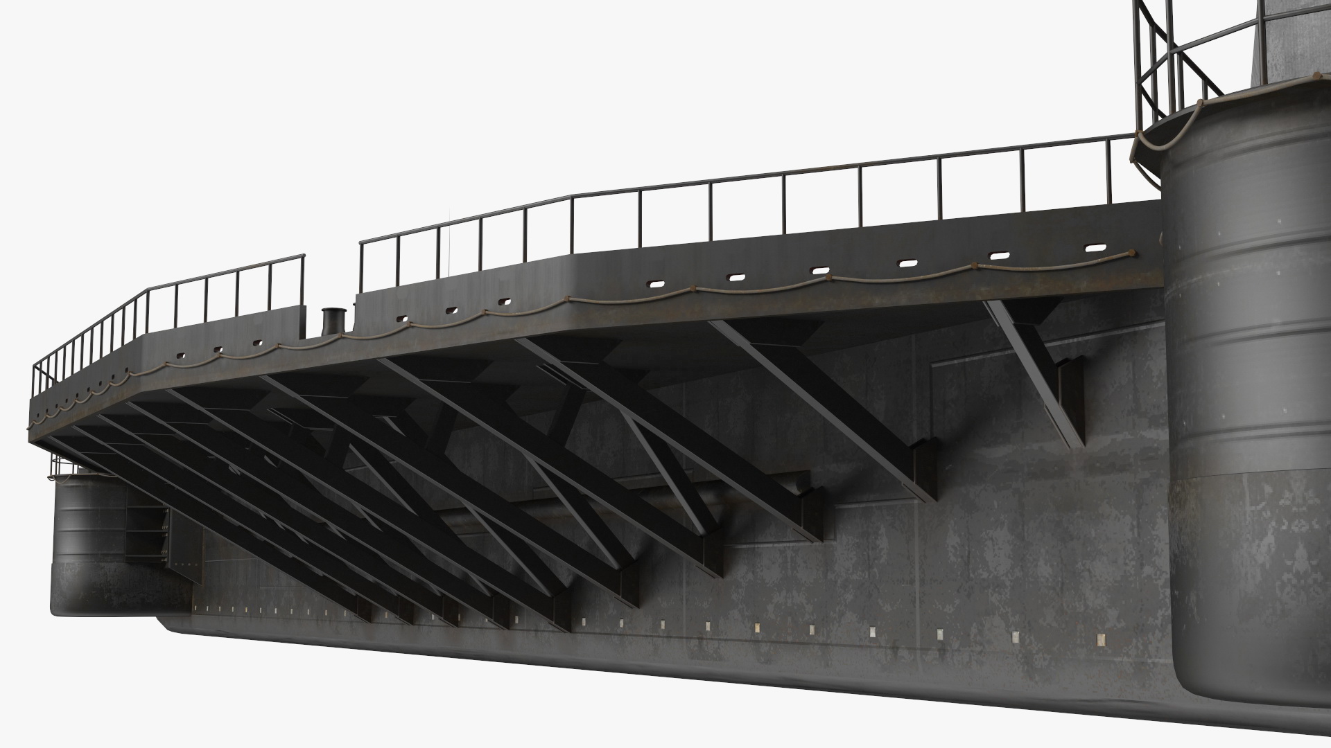 3D SpaceX Autonomous Rocket Recovery Barge Marmac