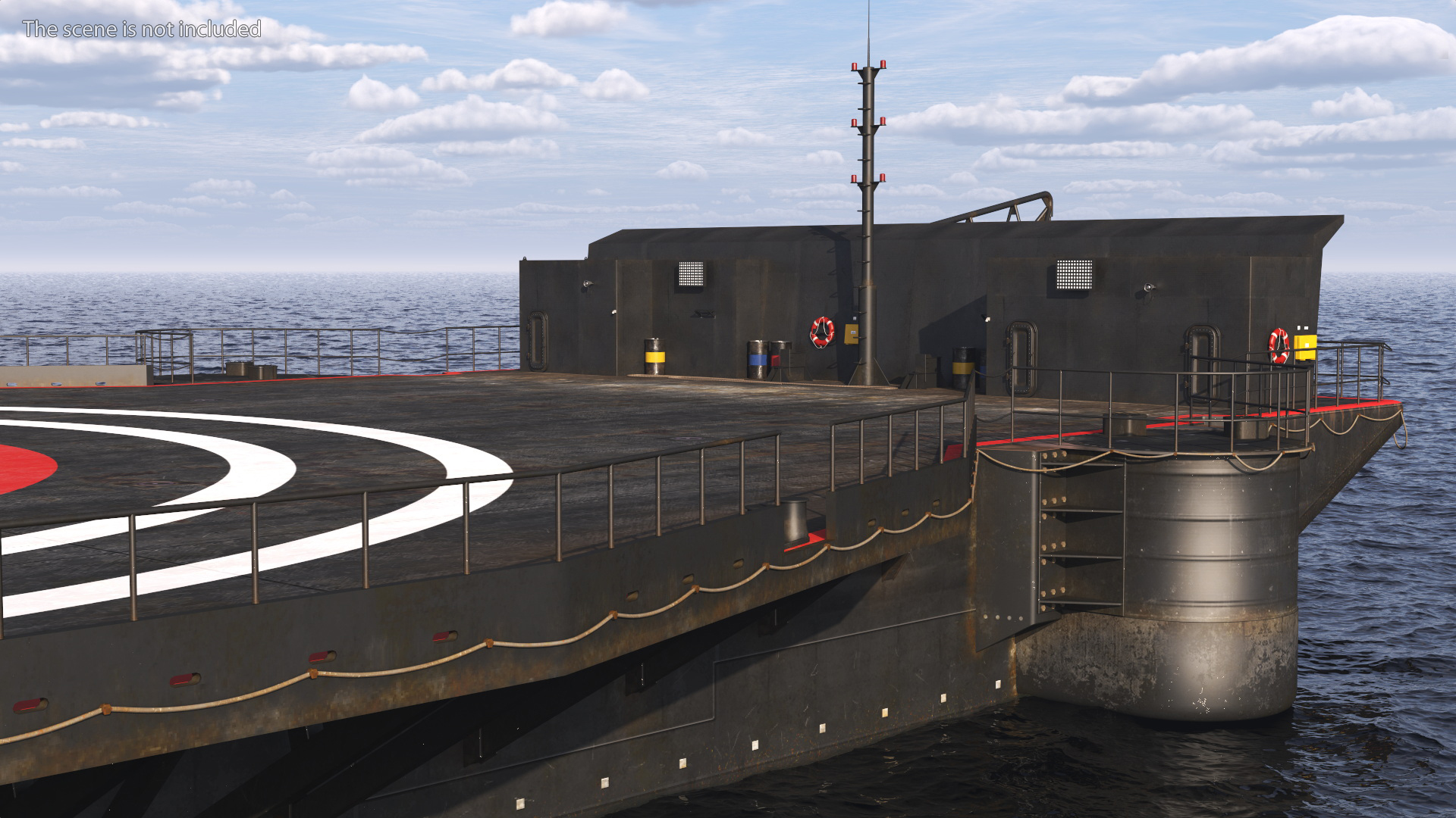 3D SpaceX Autonomous Rocket Recovery Barge Marmac