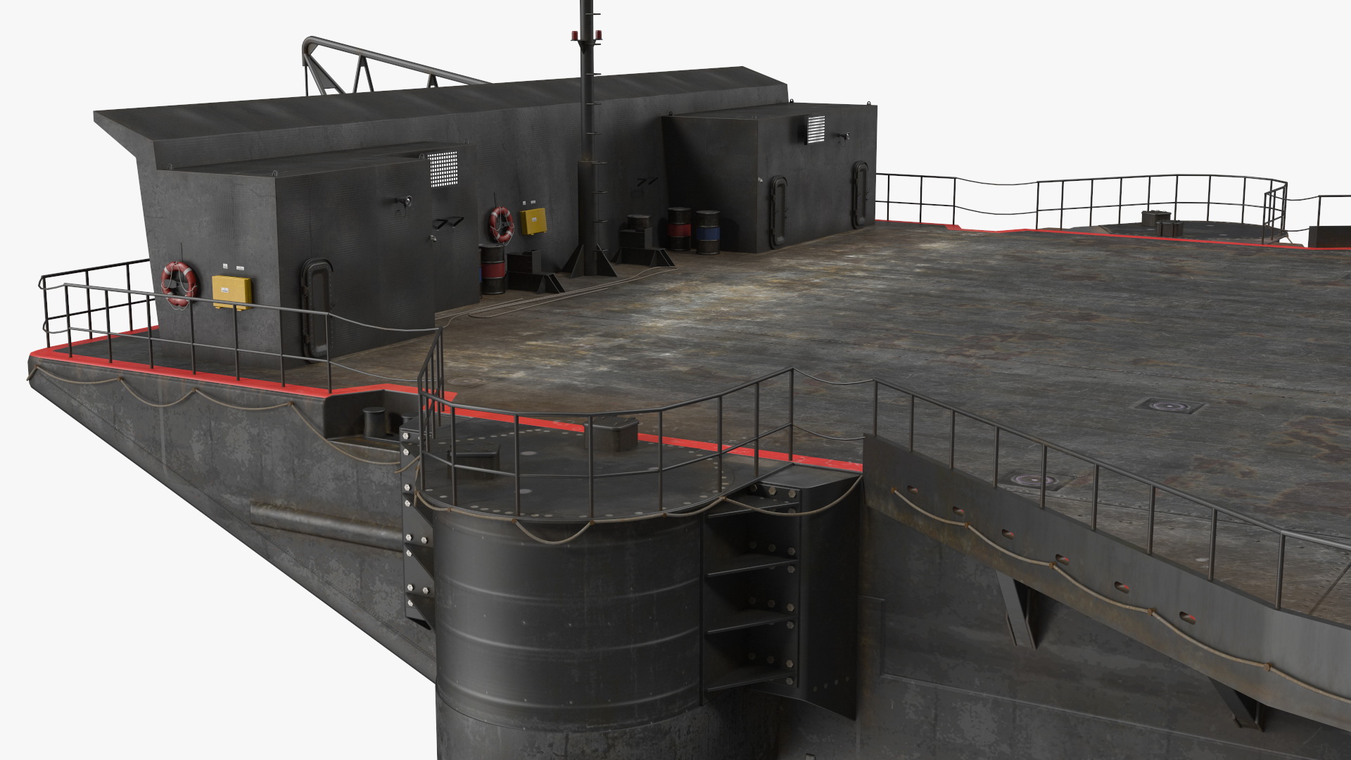 3D SpaceX Autonomous Rocket Recovery Barge Marmac