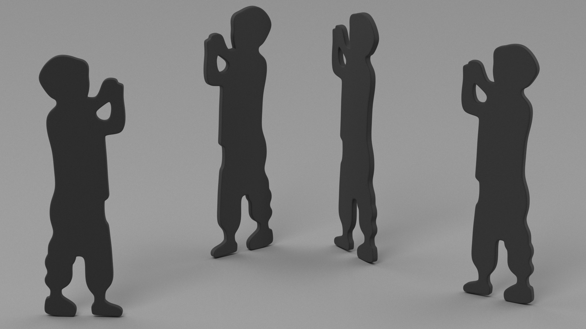 3D model Child Boy Silhouette