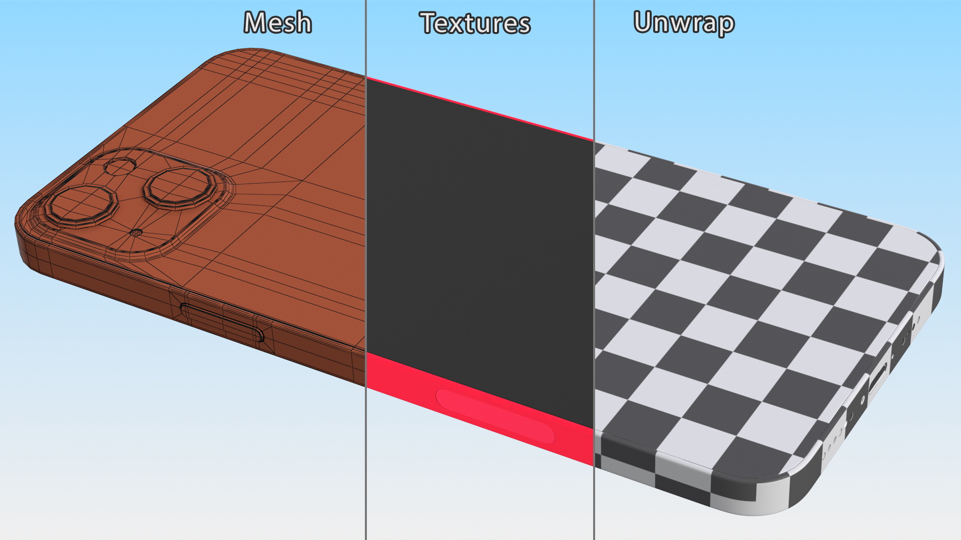 Apple iPhone 14 Plus Red 3D model