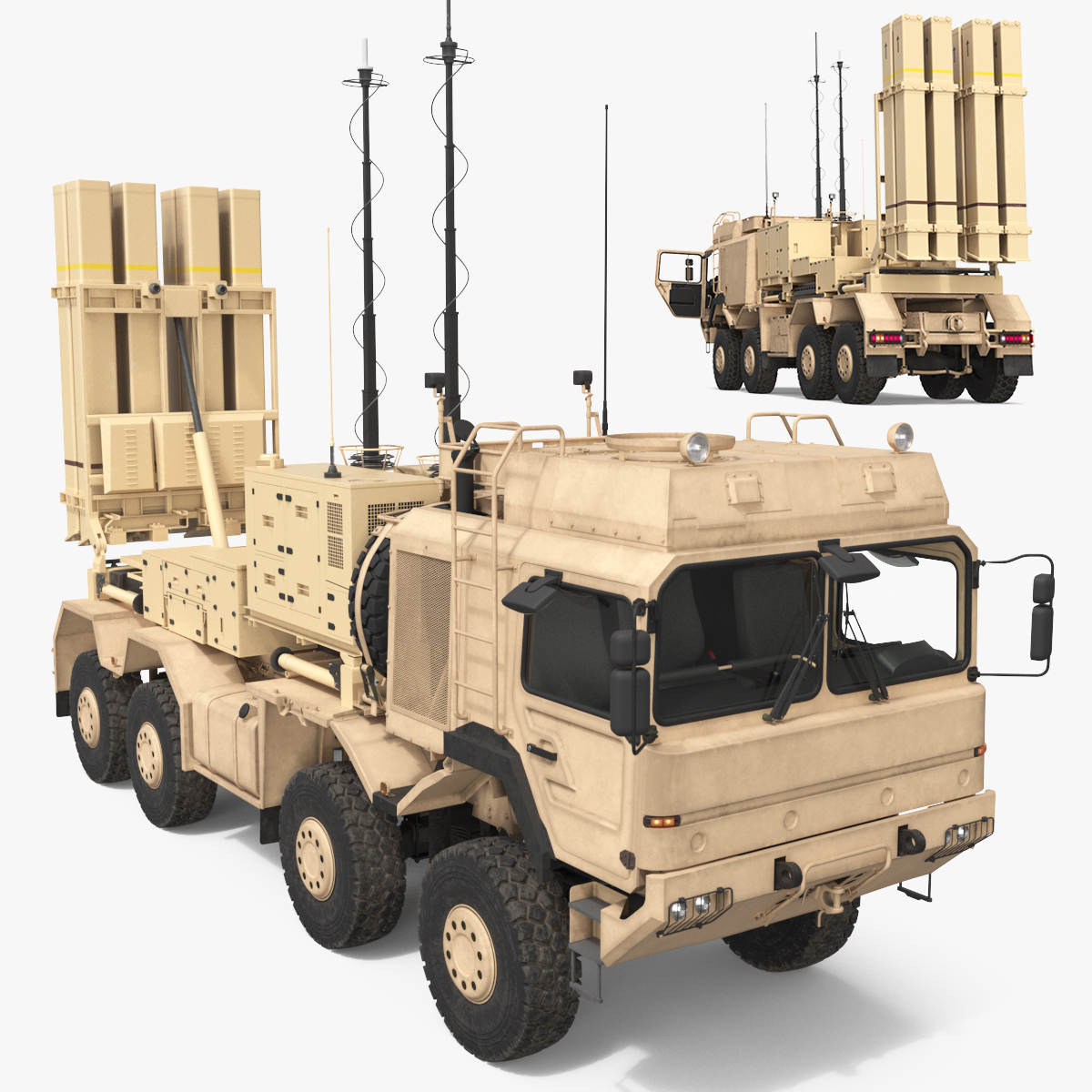 Mobile Truck with Surface Air Defense Unit