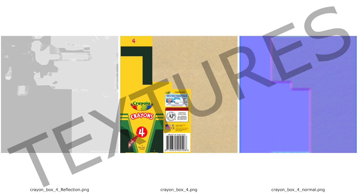 3D Crayola 4 Count Colored Crayons
