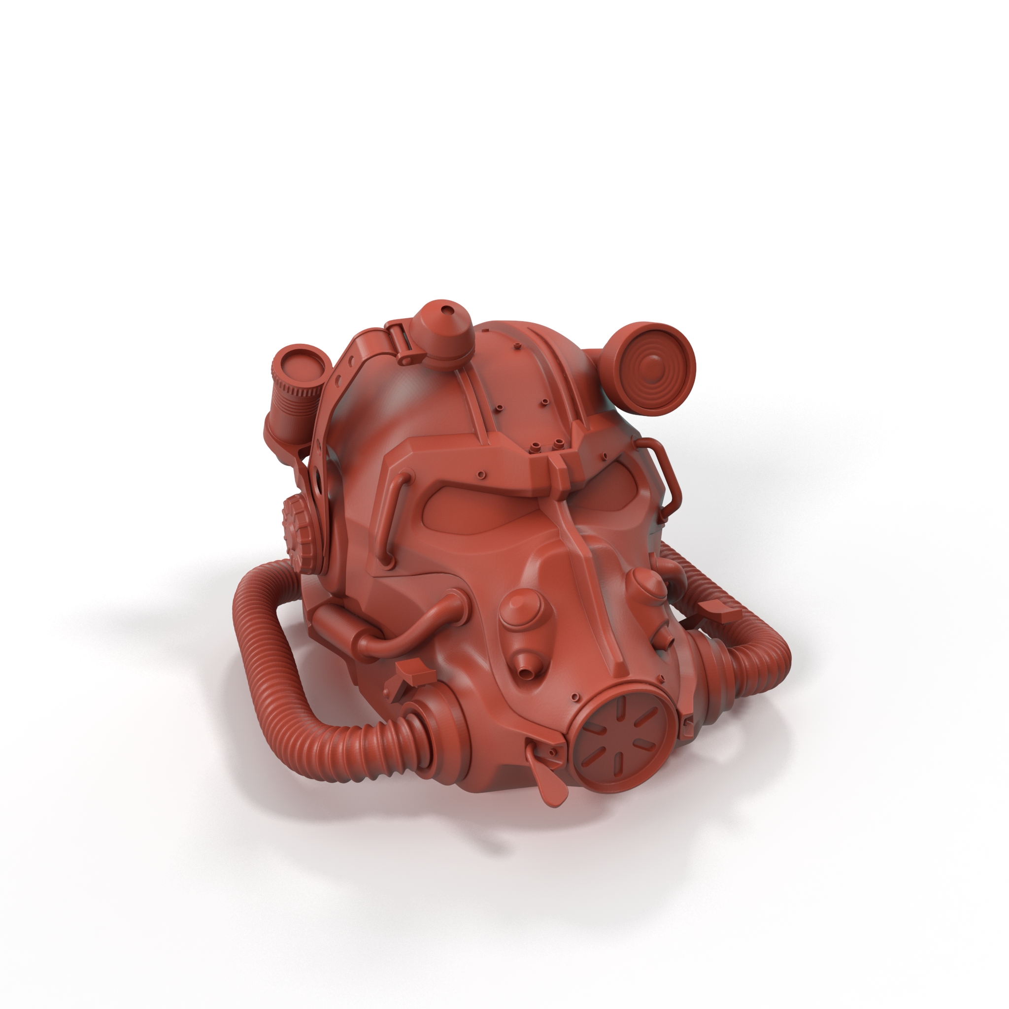 3D T 60 Power Armor Helmet for 3D Print
