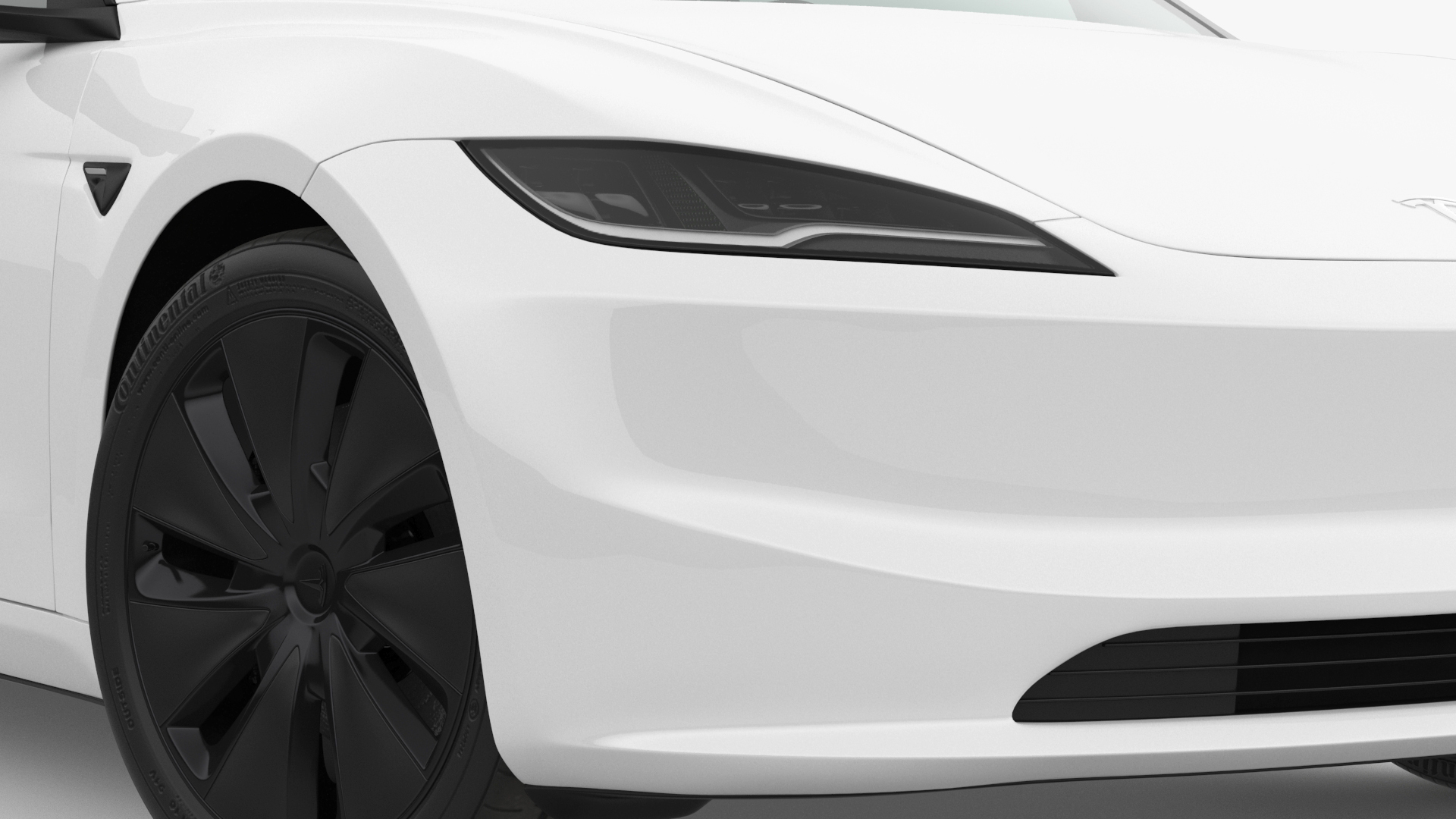 3D model Tesla Model 3 2024 White Rigged for Maya