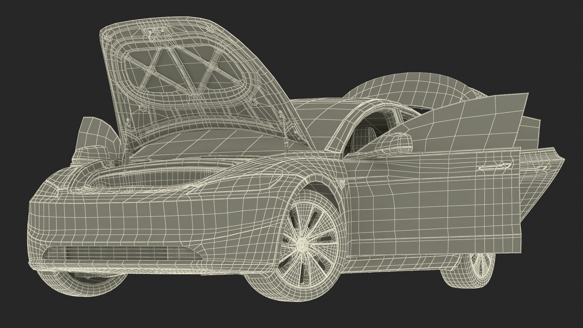 3D model Tesla Model 3 2024 White Rigged for Maya