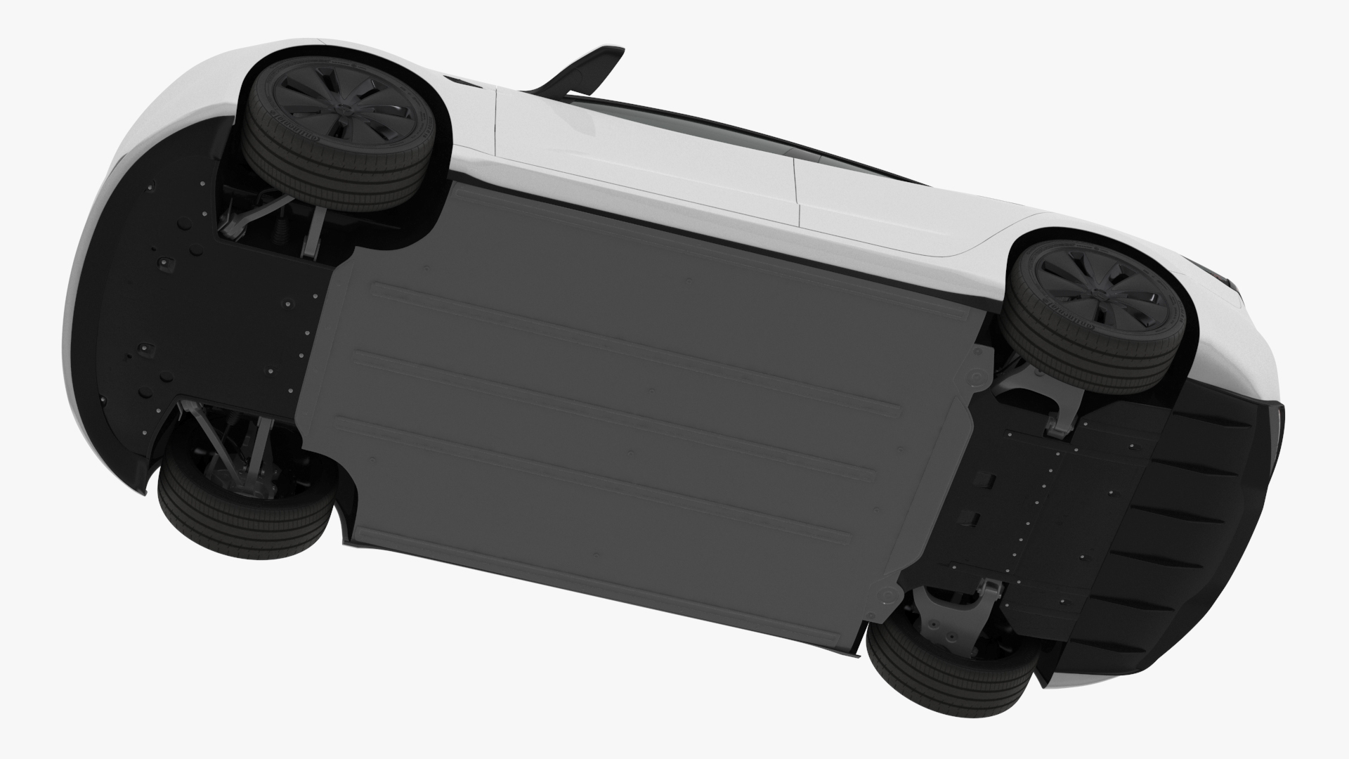 3D model Tesla Model 3 2024 White Rigged for Maya