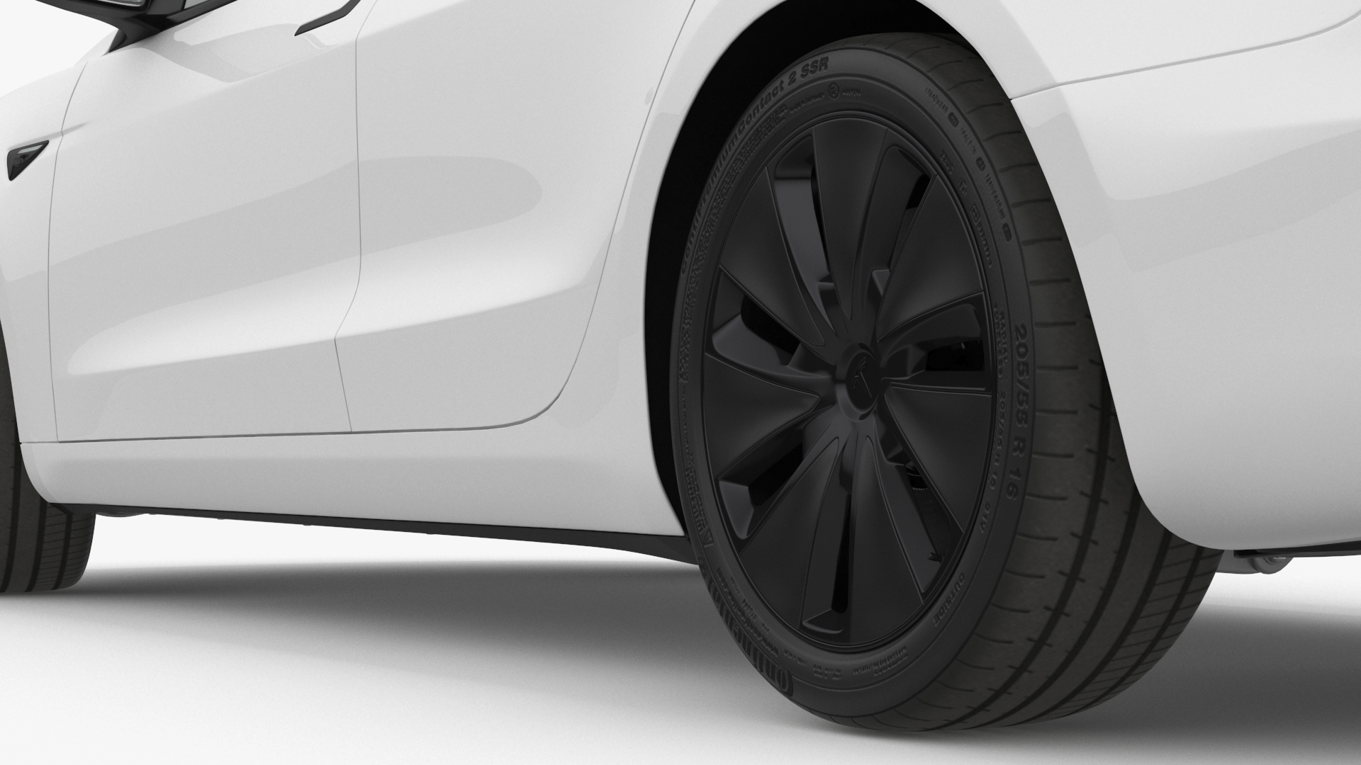 3D model Tesla Model 3 2024 White Rigged for Maya