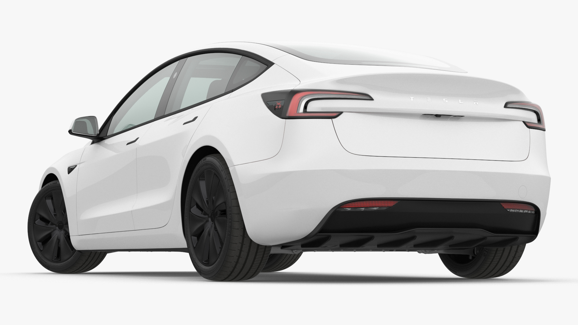 3D model Tesla Model 3 2024 White Rigged for Maya