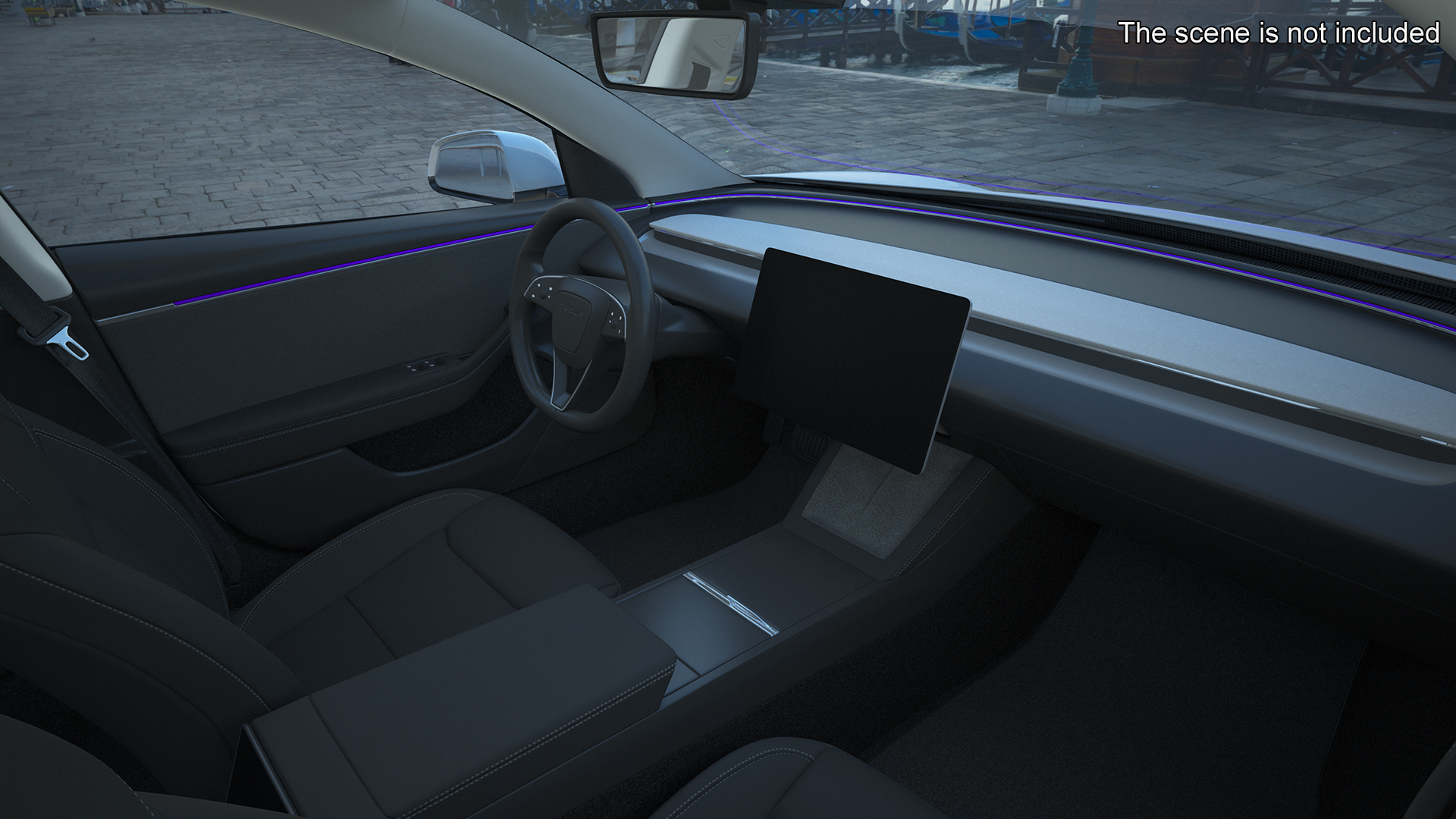 3D model Tesla Model 3 2024 White Rigged for Maya