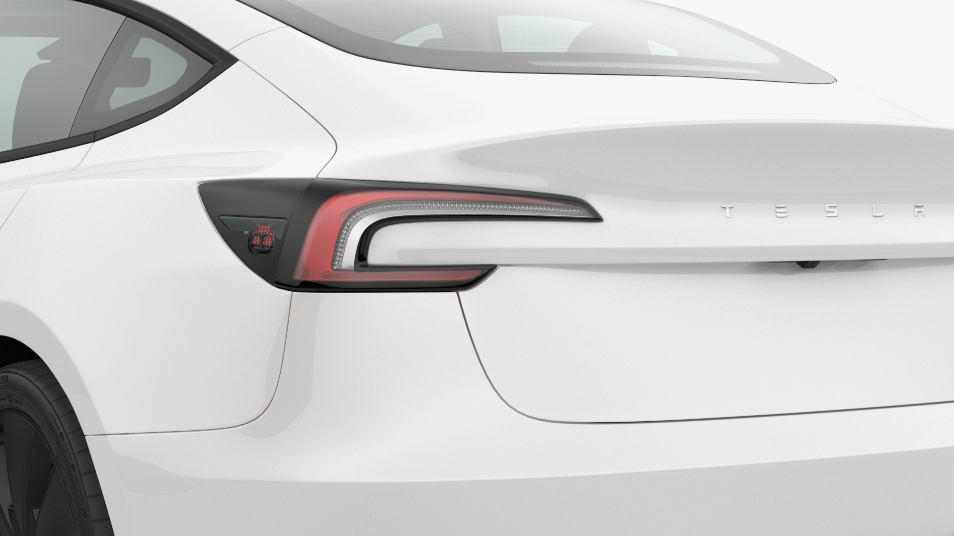 3D model Tesla Model 3 2024 White Rigged for Maya