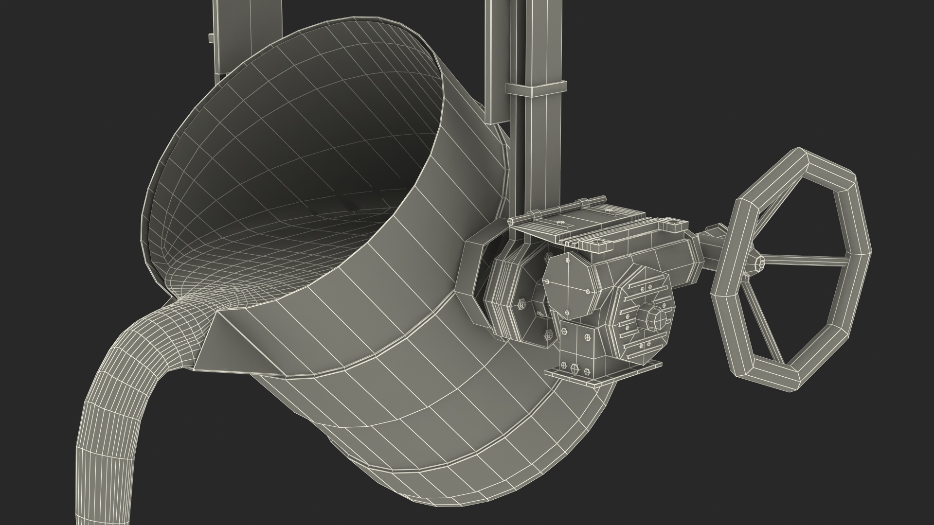 Molten Metal Pouring from Foundry Ladle 3D model