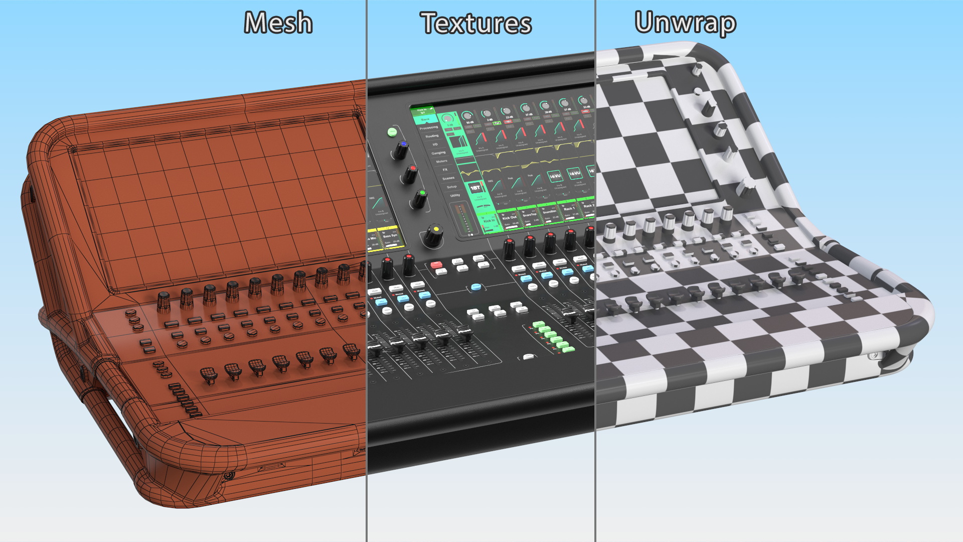 Digital Mixing Console Allen and Heath AVANTIS On 3D model