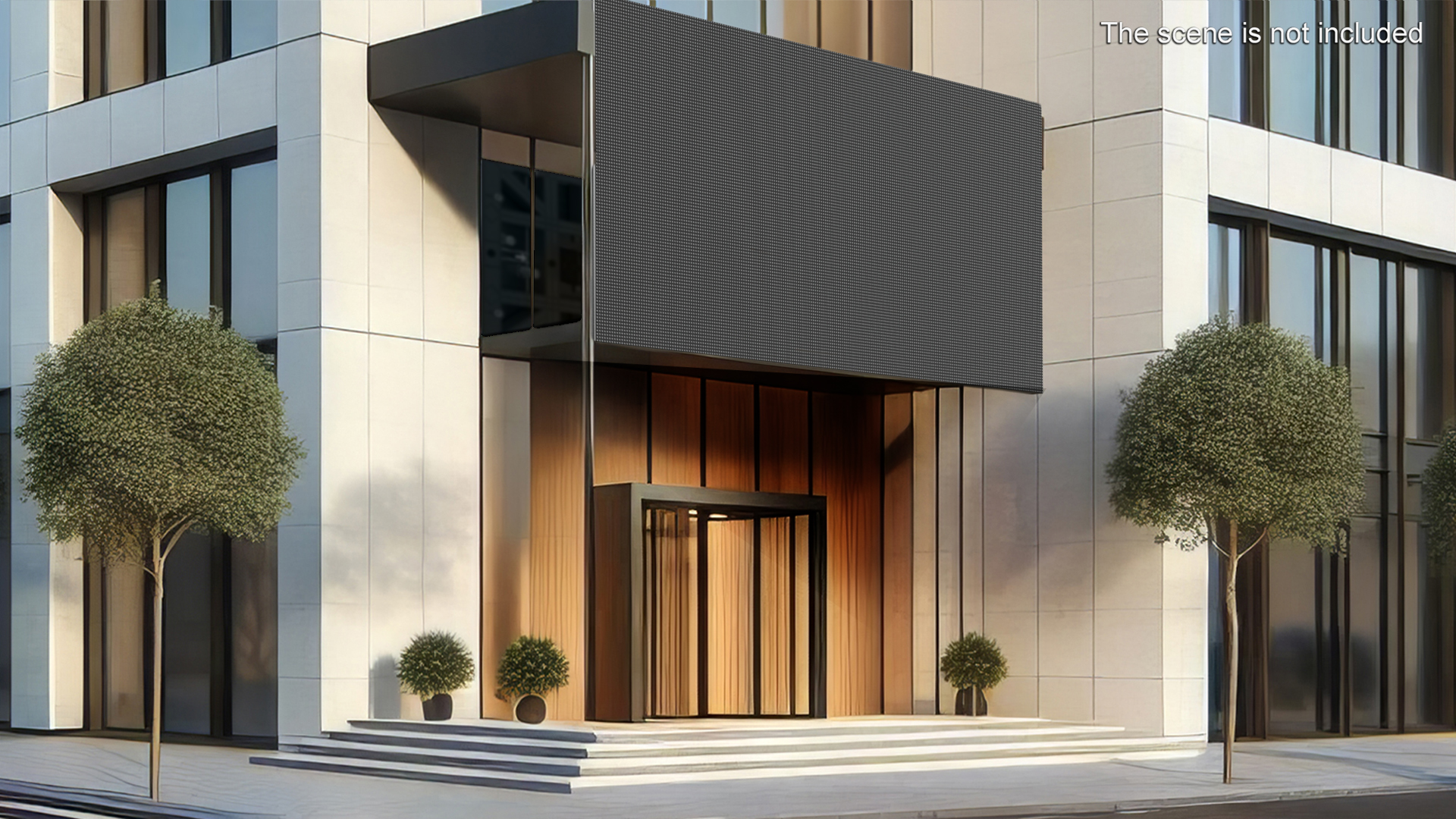 LED Screen Panel Lights Off 3D