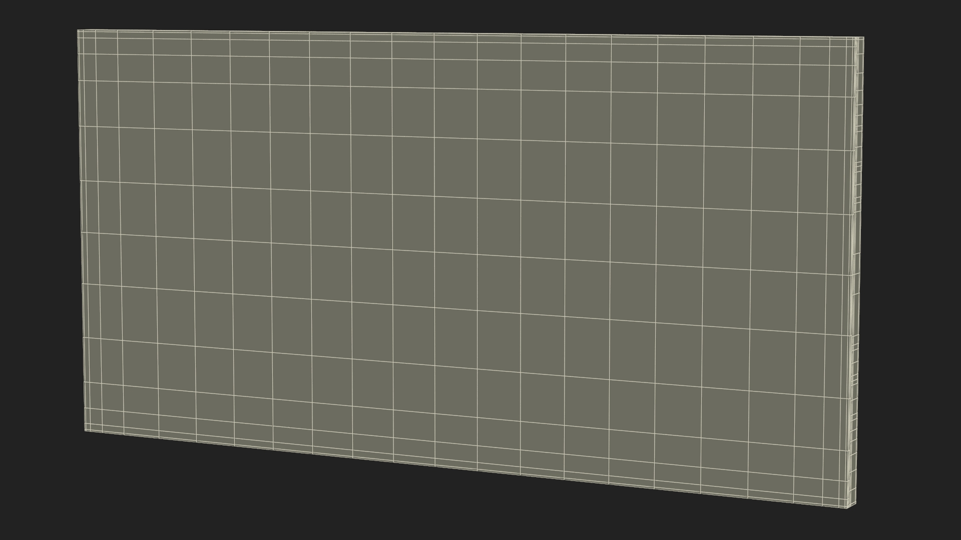 LED Screen Panel Lights Off 3D