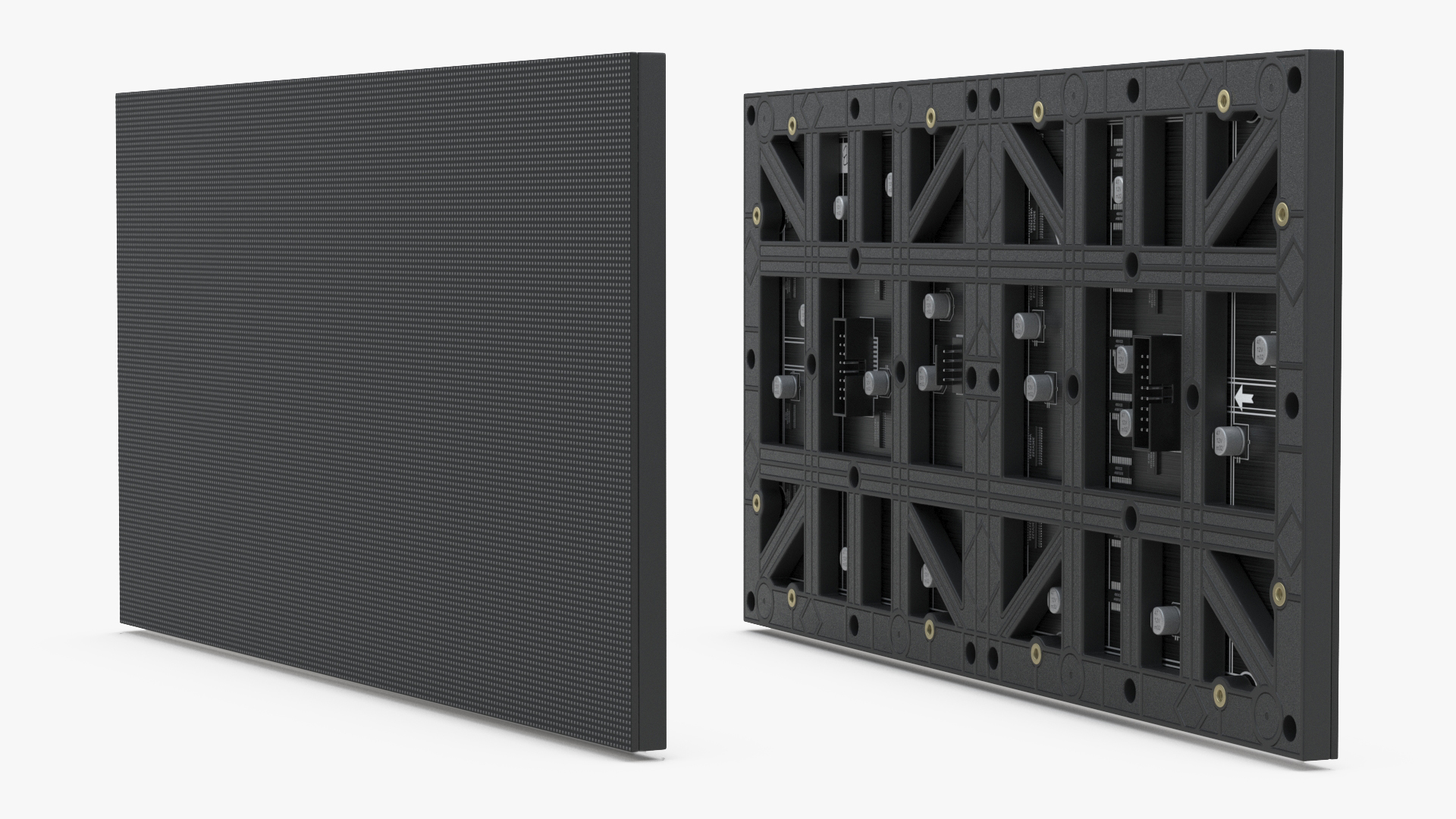 LED Screen Panel Lights Off 3D