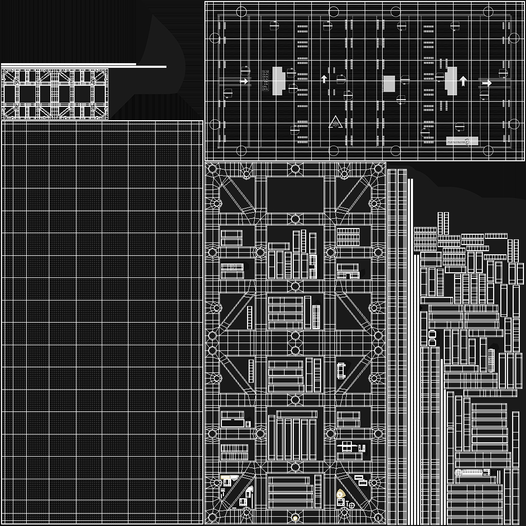 LED Screen Panel Lights Off 3D