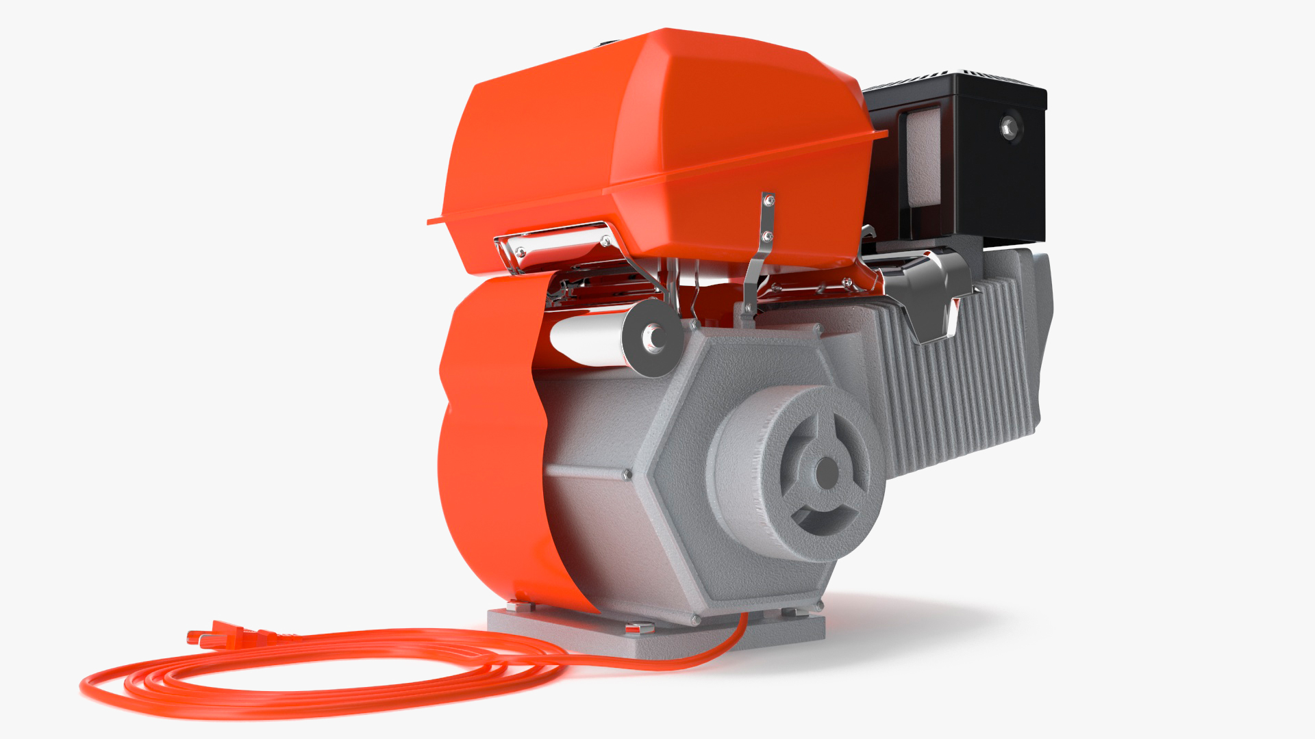 Electric Start Gasoline Engine Orange 3D