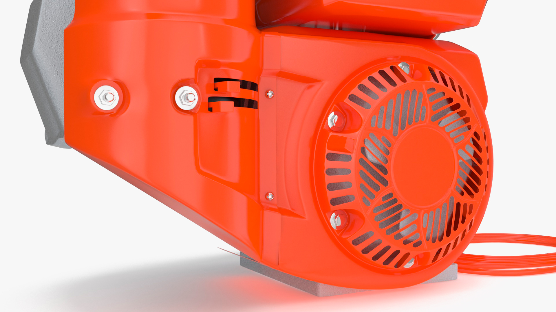 Electric Start Gasoline Engine Orange 3D