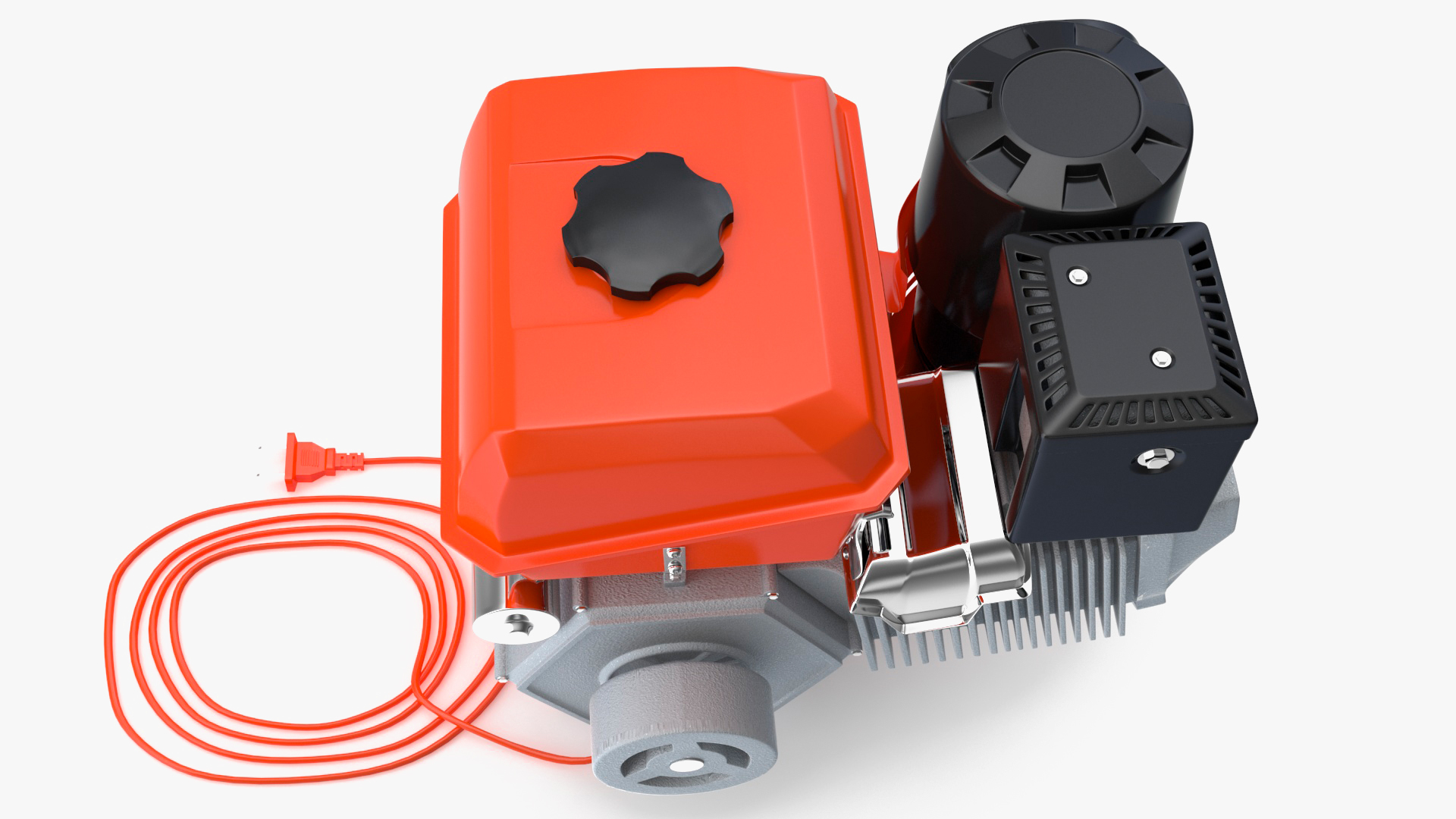 Electric Start Gasoline Engine Orange 3D