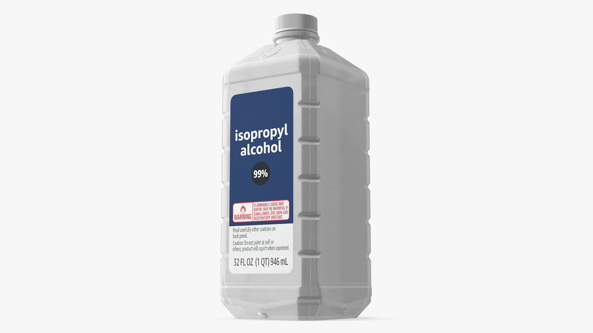 3D model Plastic Medicine Bottle Isopropyl Alcohol 32 Fl Oz