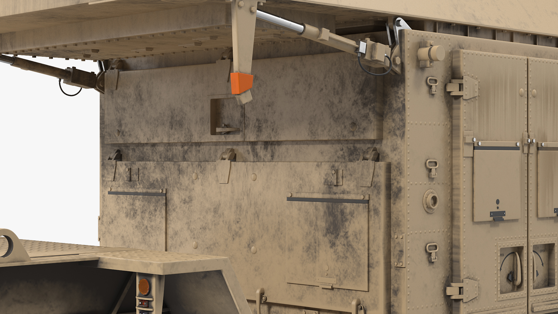 3D Patriot AN MPQ53 Radar Set Rigged model