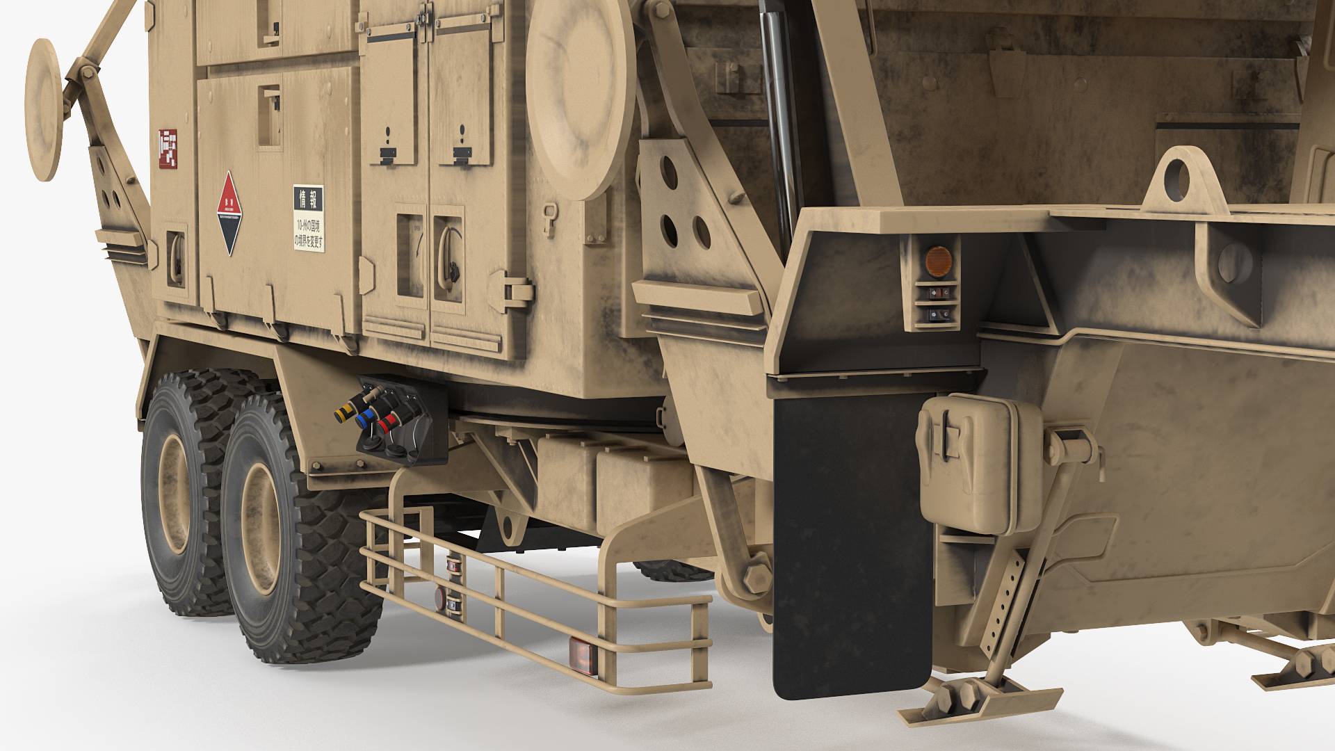 3D Patriot AN MPQ53 Radar Set Rigged model