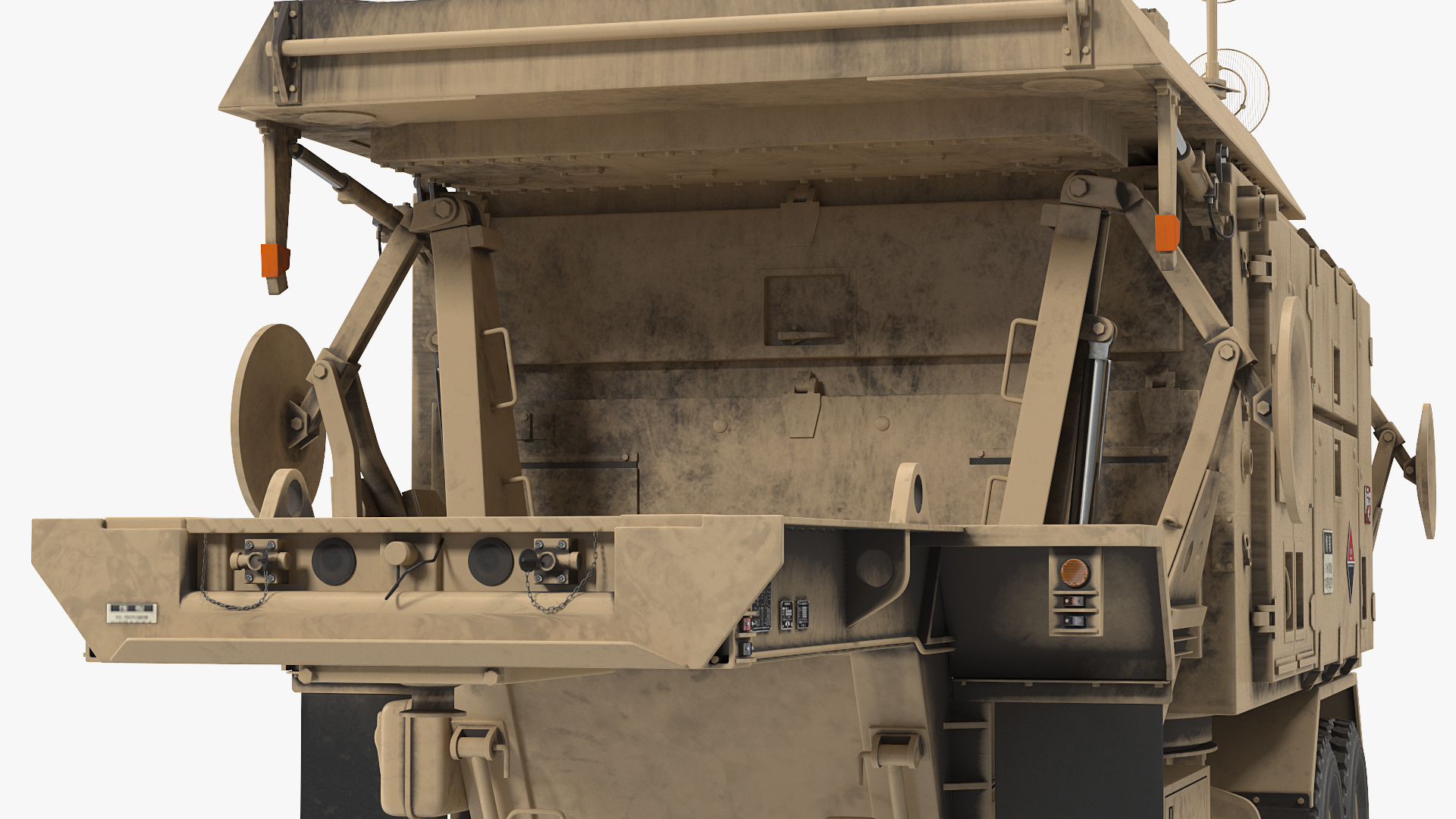 3D Patriot AN MPQ53 Radar Set Rigged model