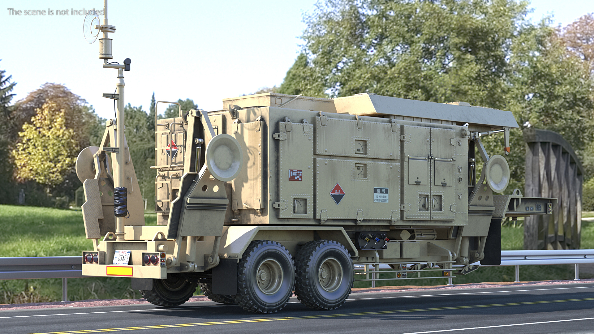 3D Patriot AN MPQ53 Radar Set Rigged model