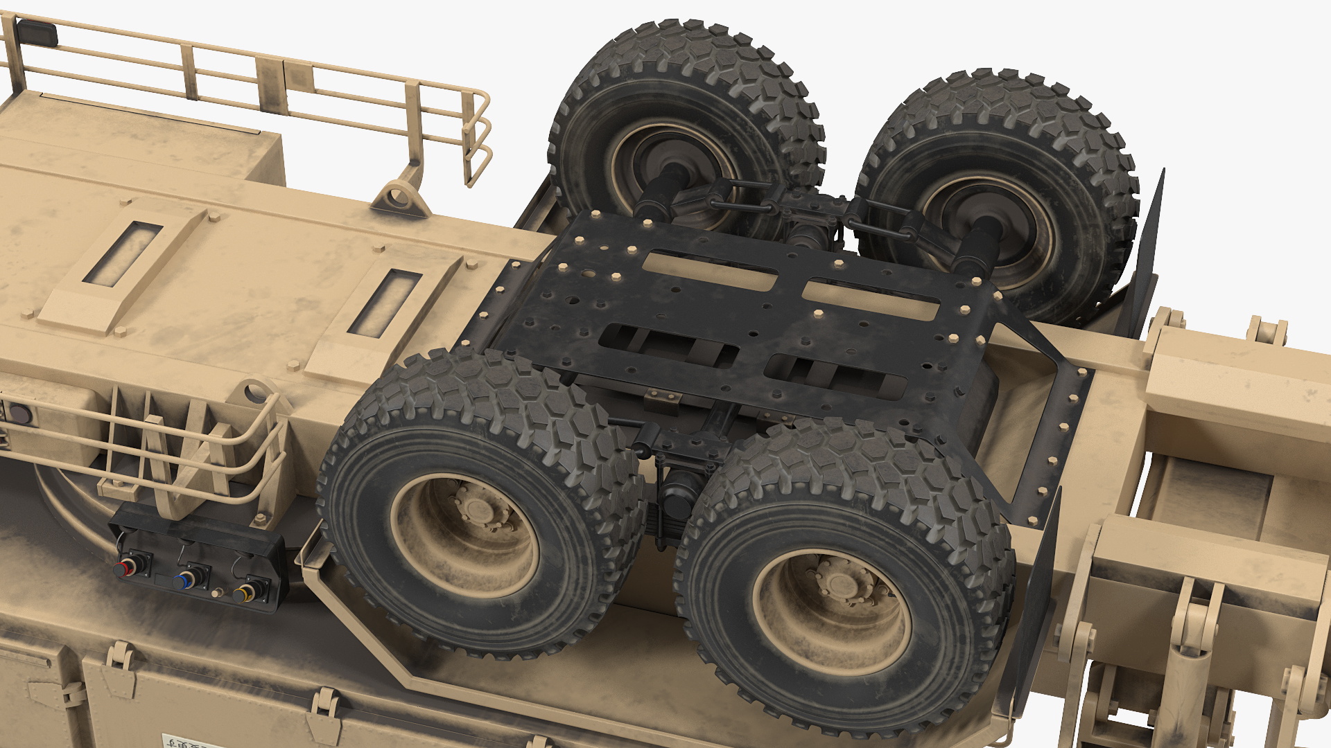 3D Patriot AN MPQ53 Radar Set Rigged model
