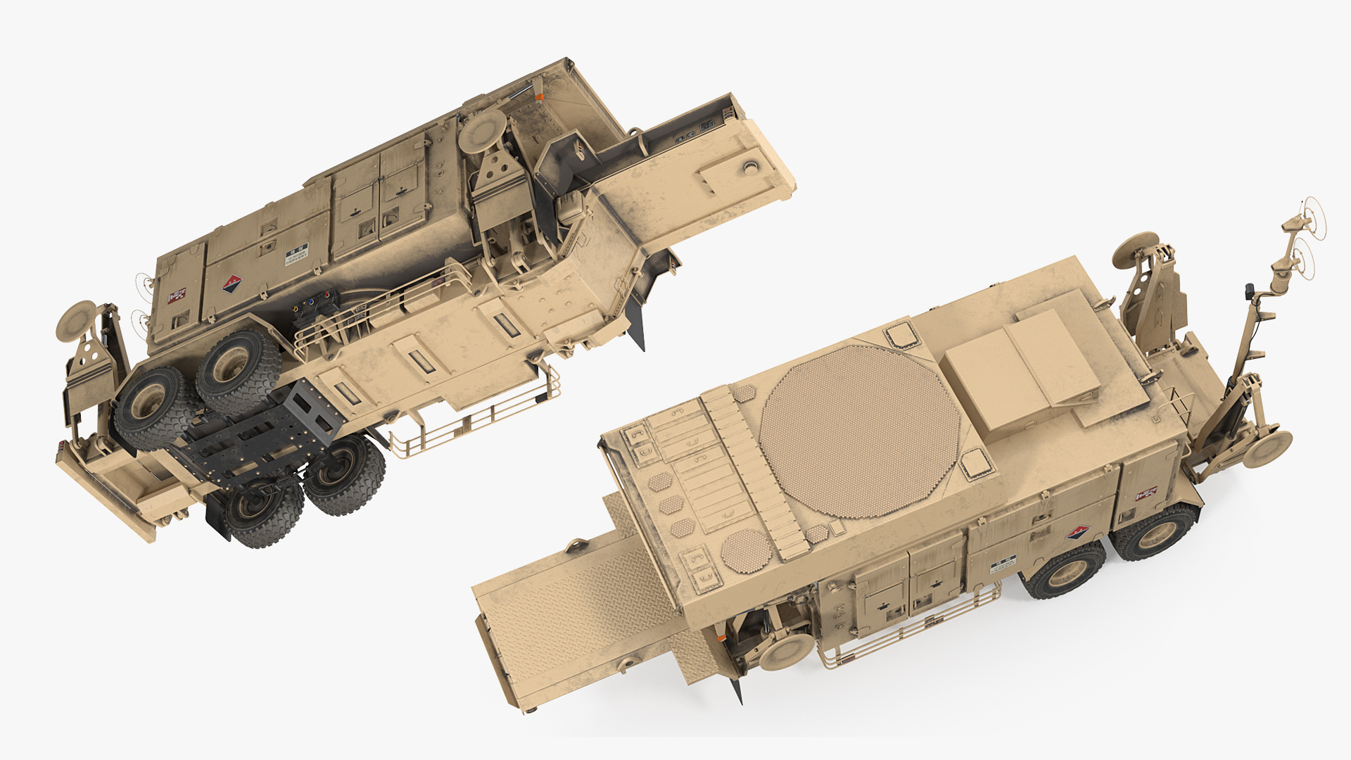 3D Patriot AN MPQ53 Radar Set Rigged model