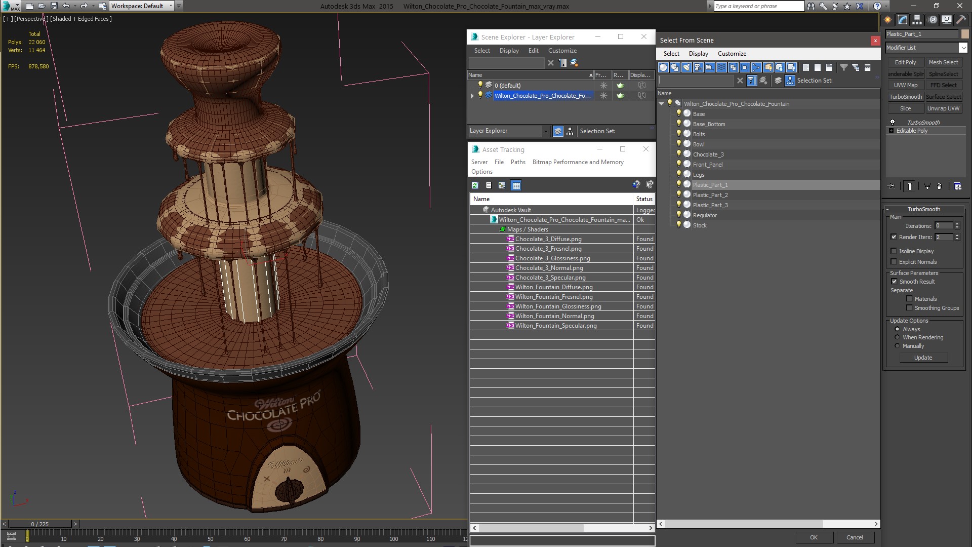 Wilton Chocolate Pro Chocolate Fountain 3D model