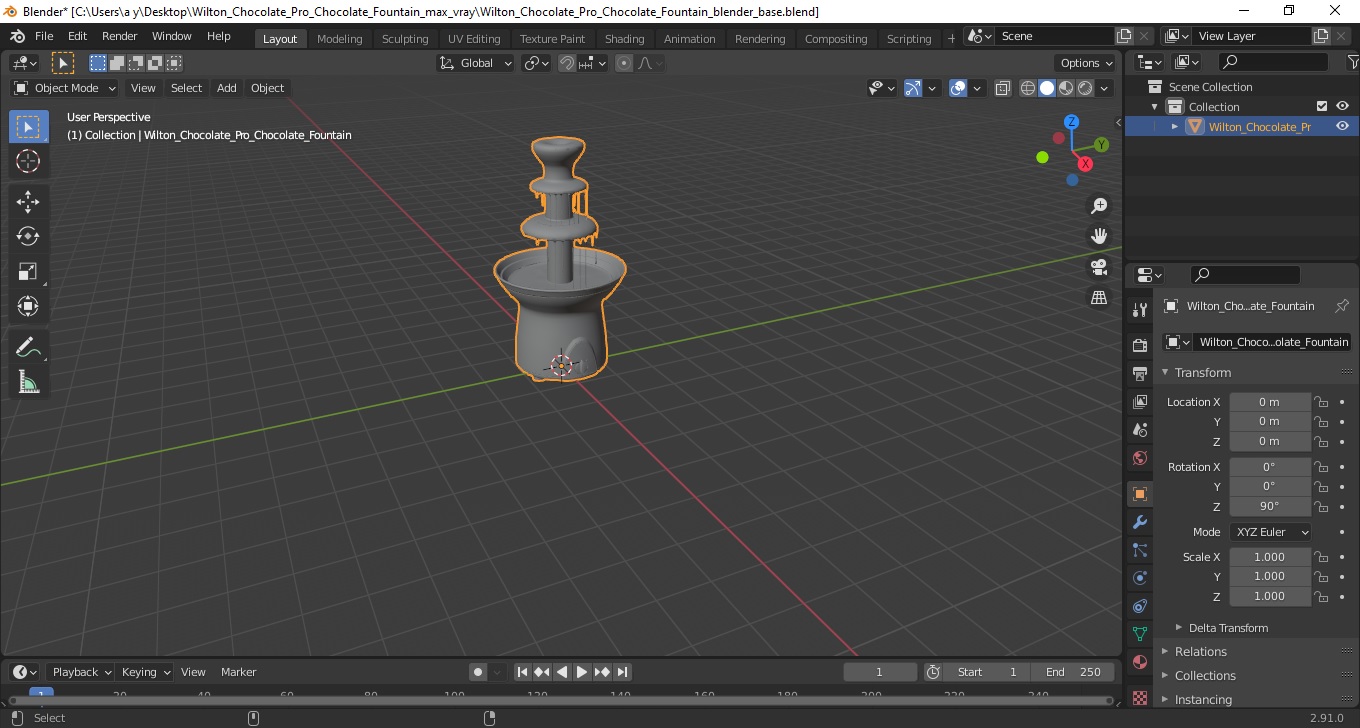 Wilton Chocolate Pro Chocolate Fountain 3D model