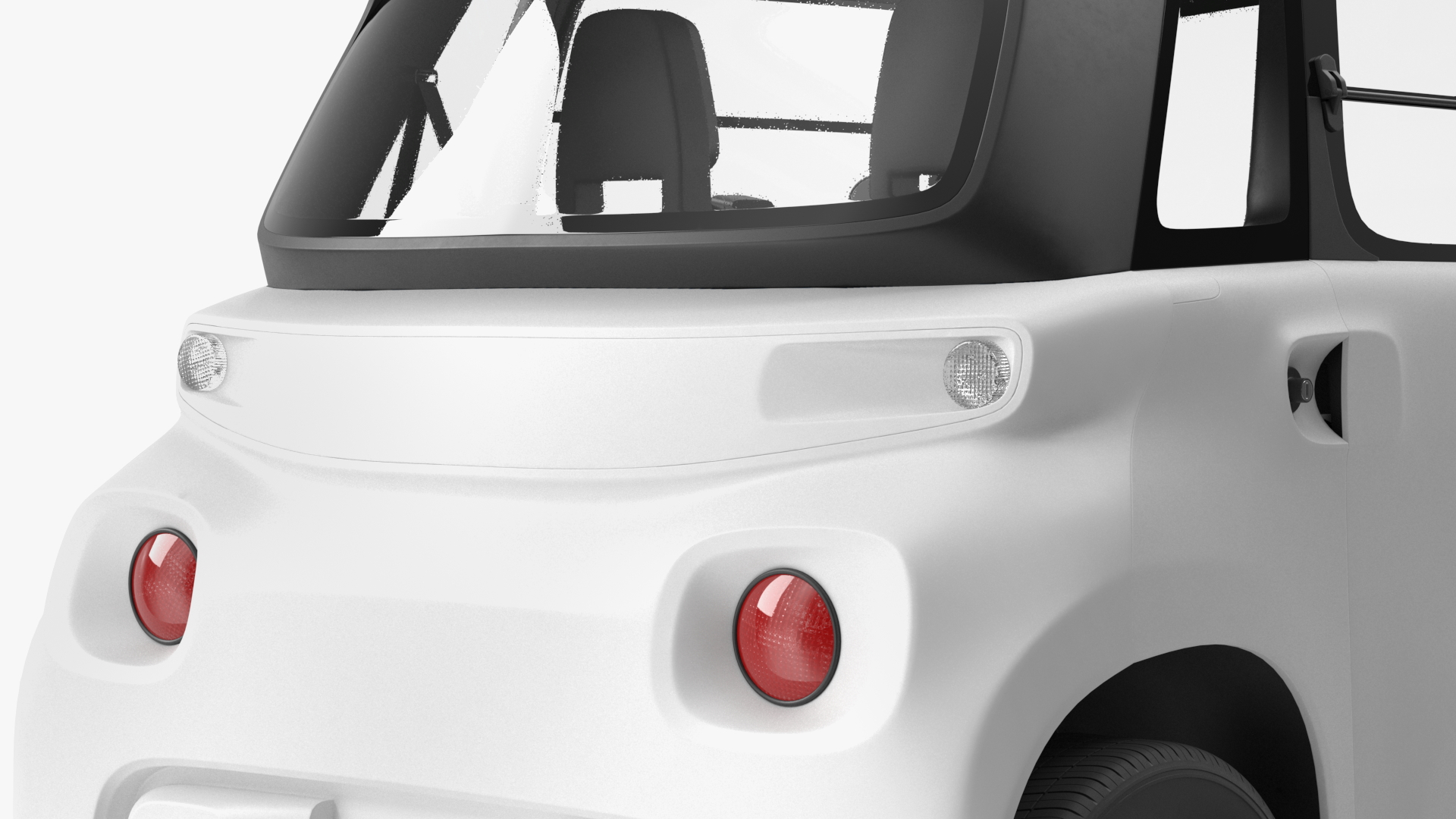Small Electric Car Rigged for Cinema 4D 3D model