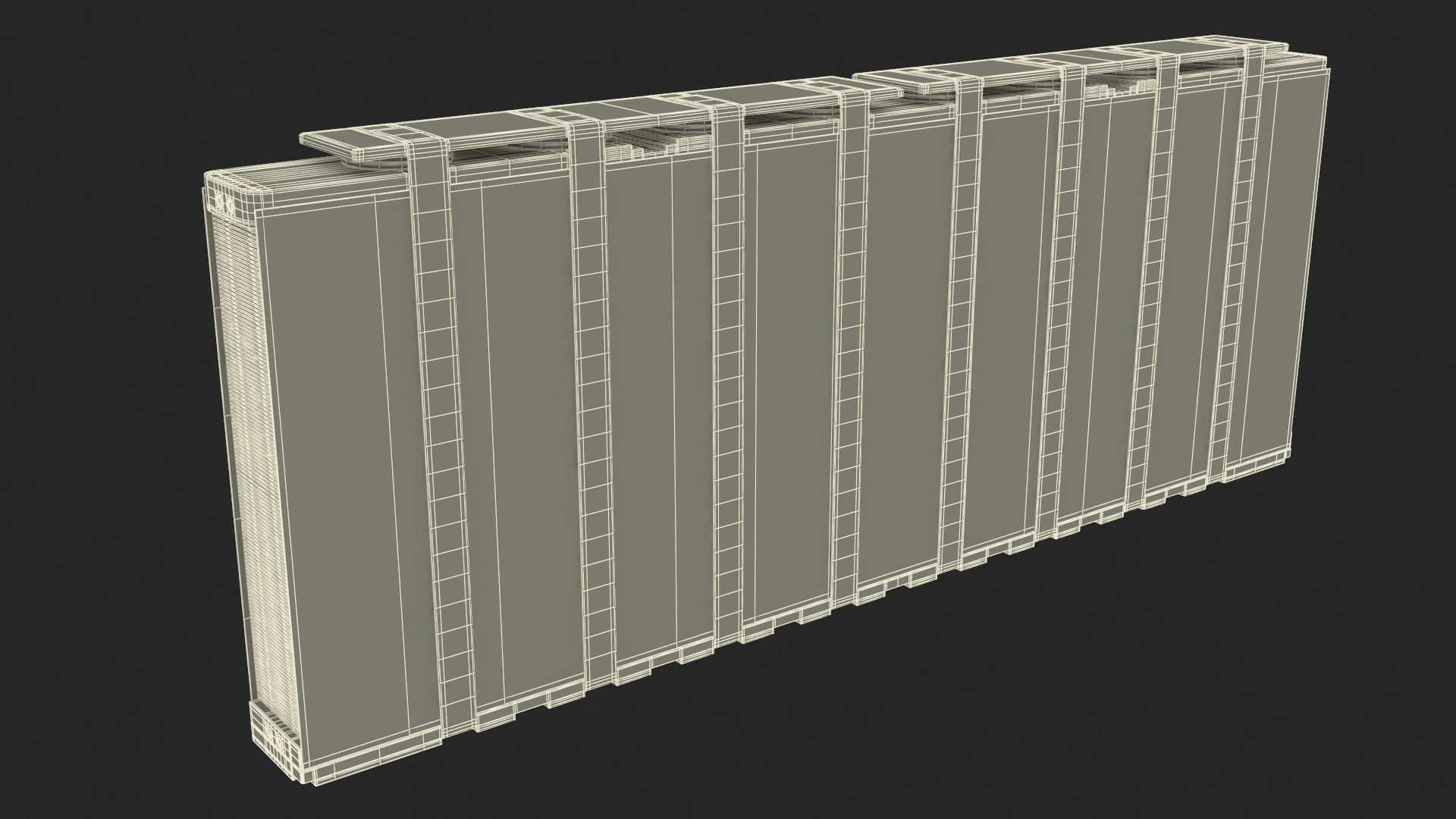 3D Large Hydrogen Fuel Cell Stack 21 kW
