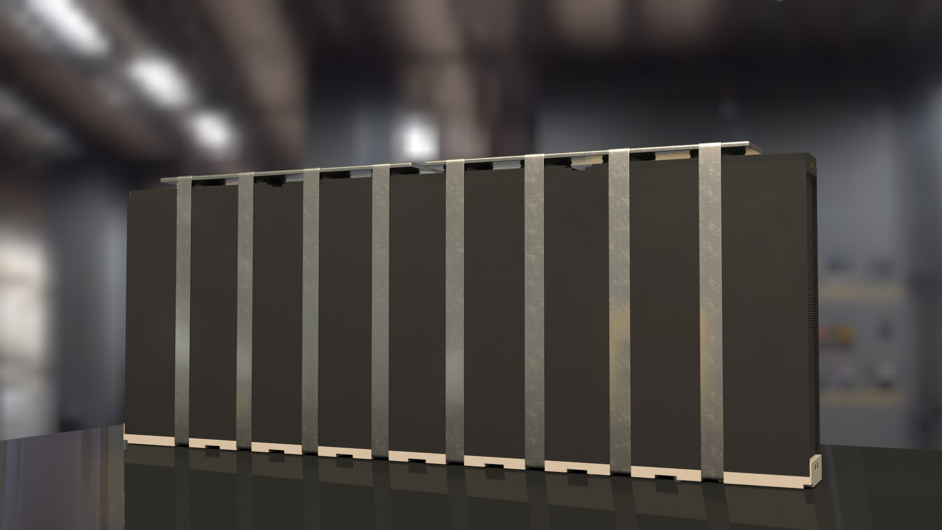 3D Large Hydrogen Fuel Cell Stack 21 kW