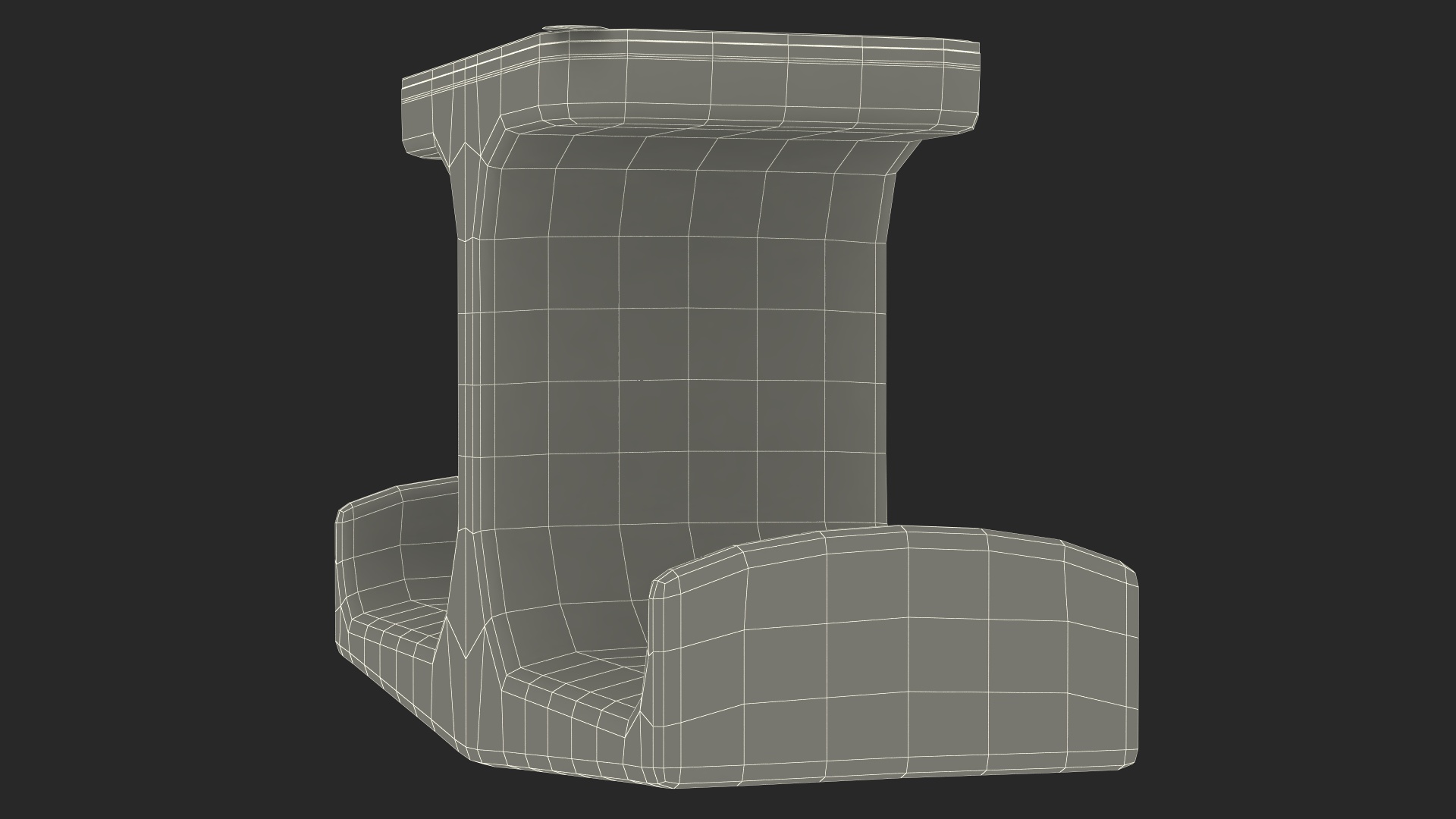 Under-Desk Headphone Stand Mount Holder 3D model