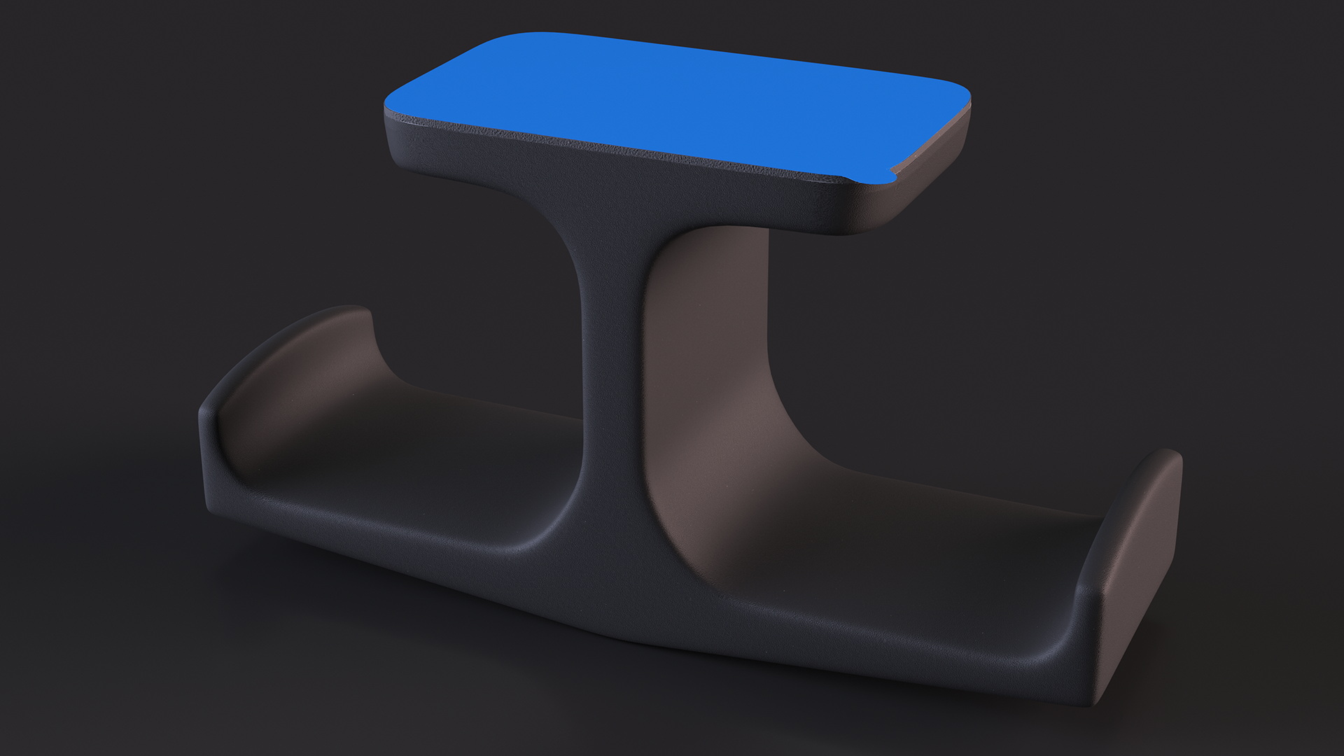 Under-Desk Headphone Stand Mount Holder 3D model
